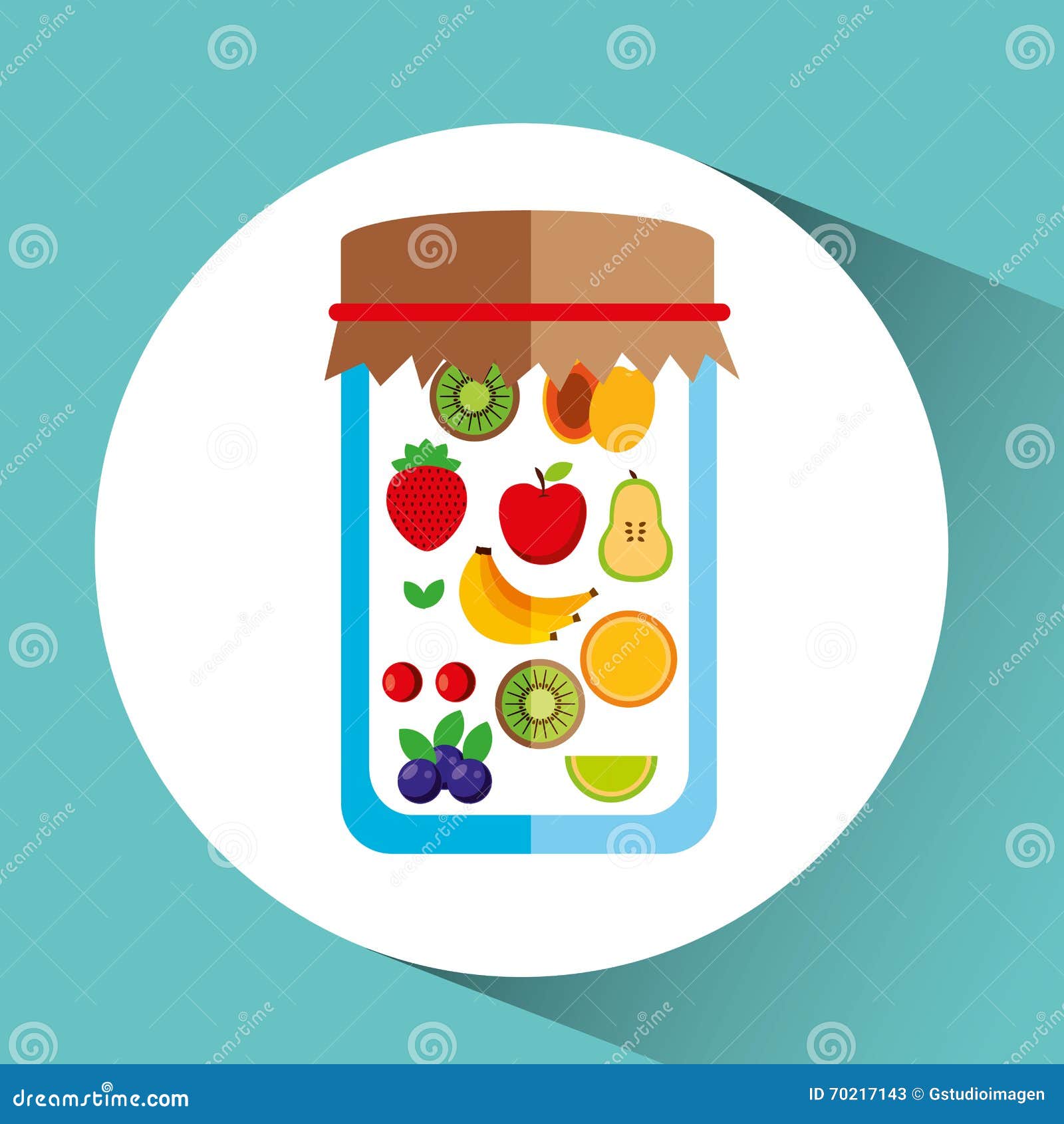 Fruit jam design stock illustration. Illustration of preserve 70217143