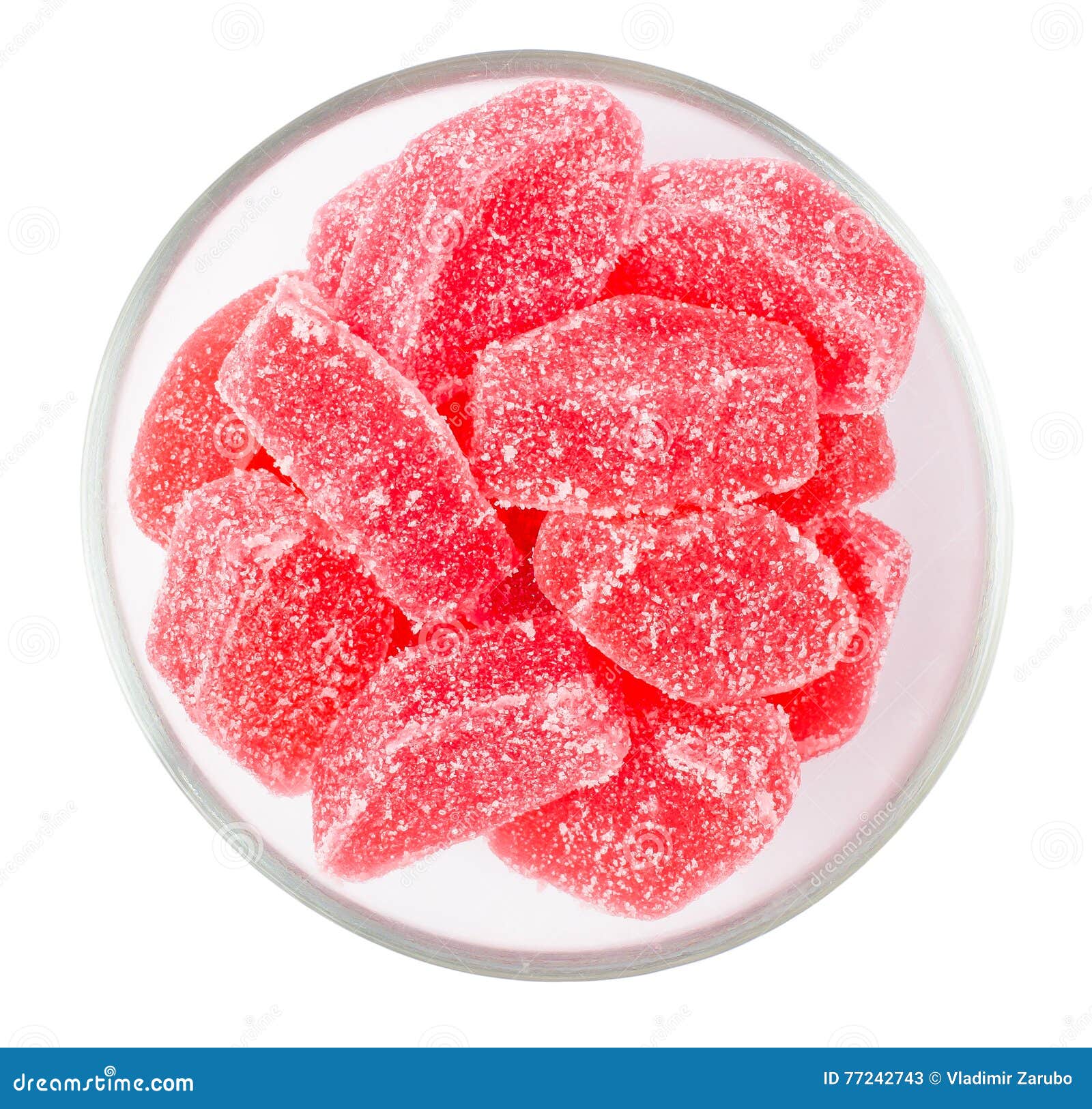 Fruit Jelly Fruit in a Bowl Stock Image Image of candy, tasty 77242743