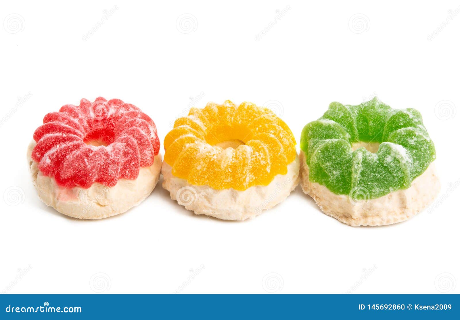 Fruit Jelly Marshmallow Isolated Stock Photo Image of color, snack