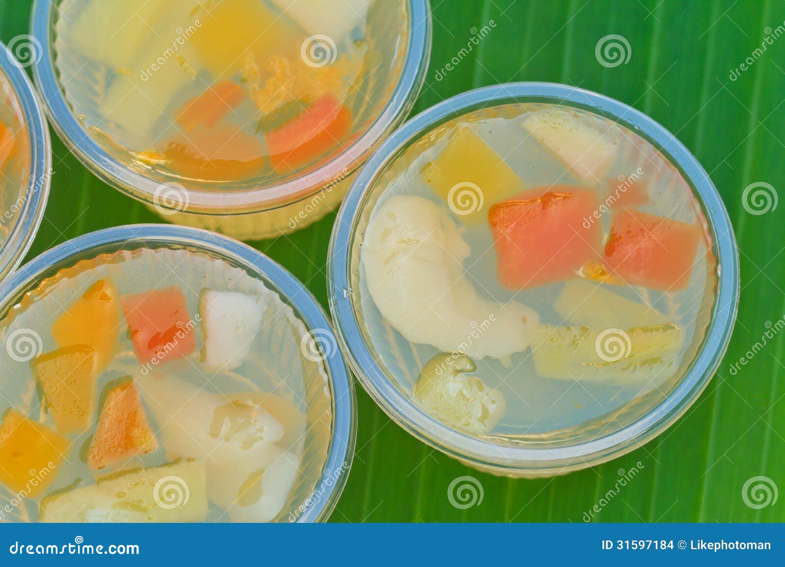 Fruit jelly stock photo. Image of close, green, party 31597184