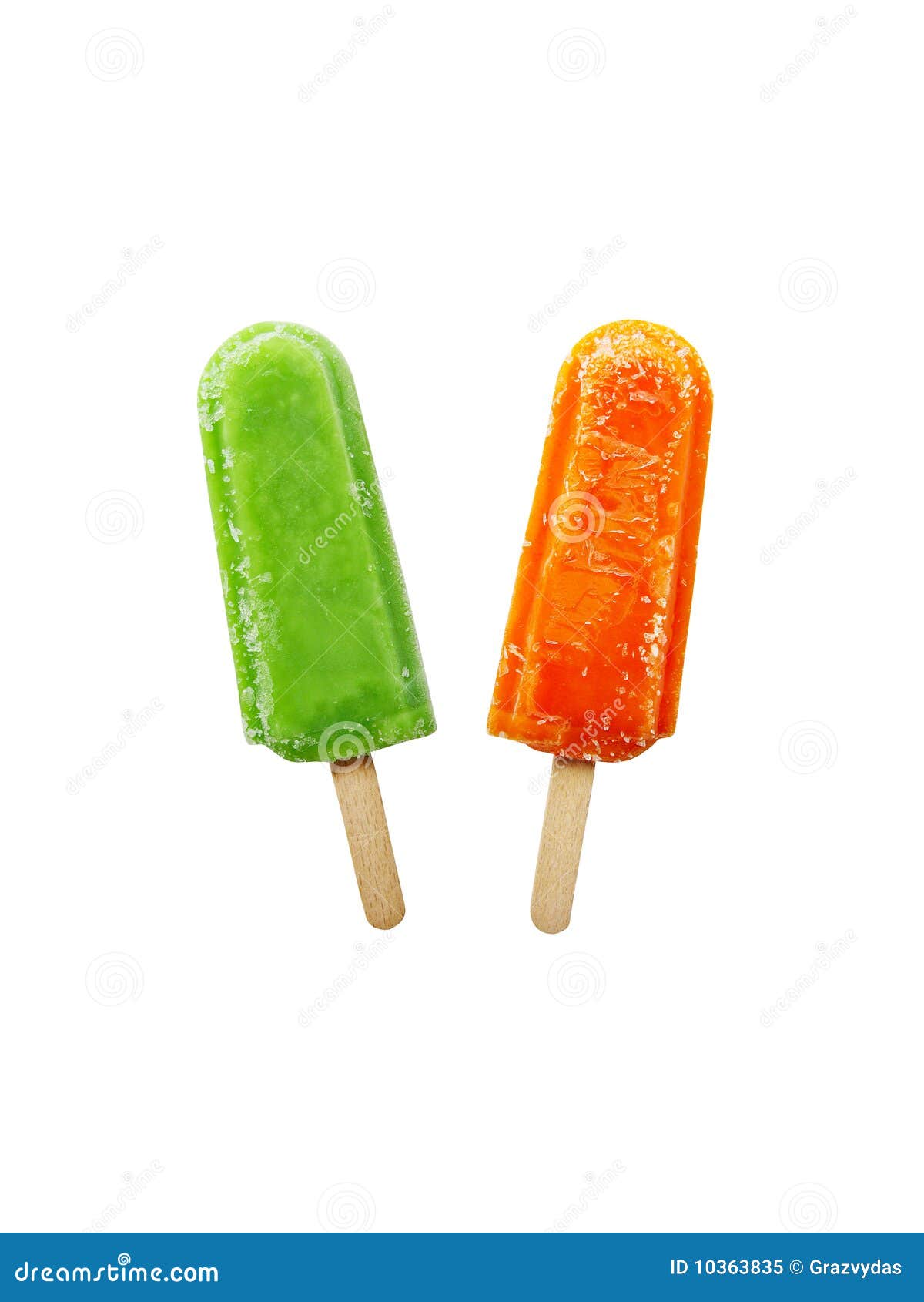 Fruit juice ice creams stock image. Image of delicious 10363835