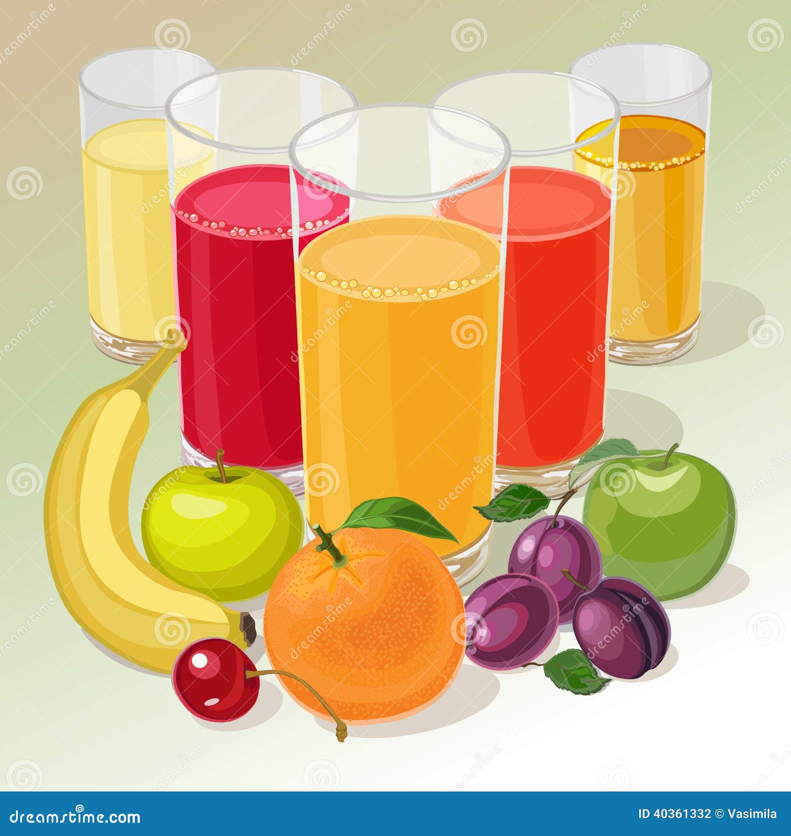 Fruit and juice stock vector. Illustration of liquid - 40361332