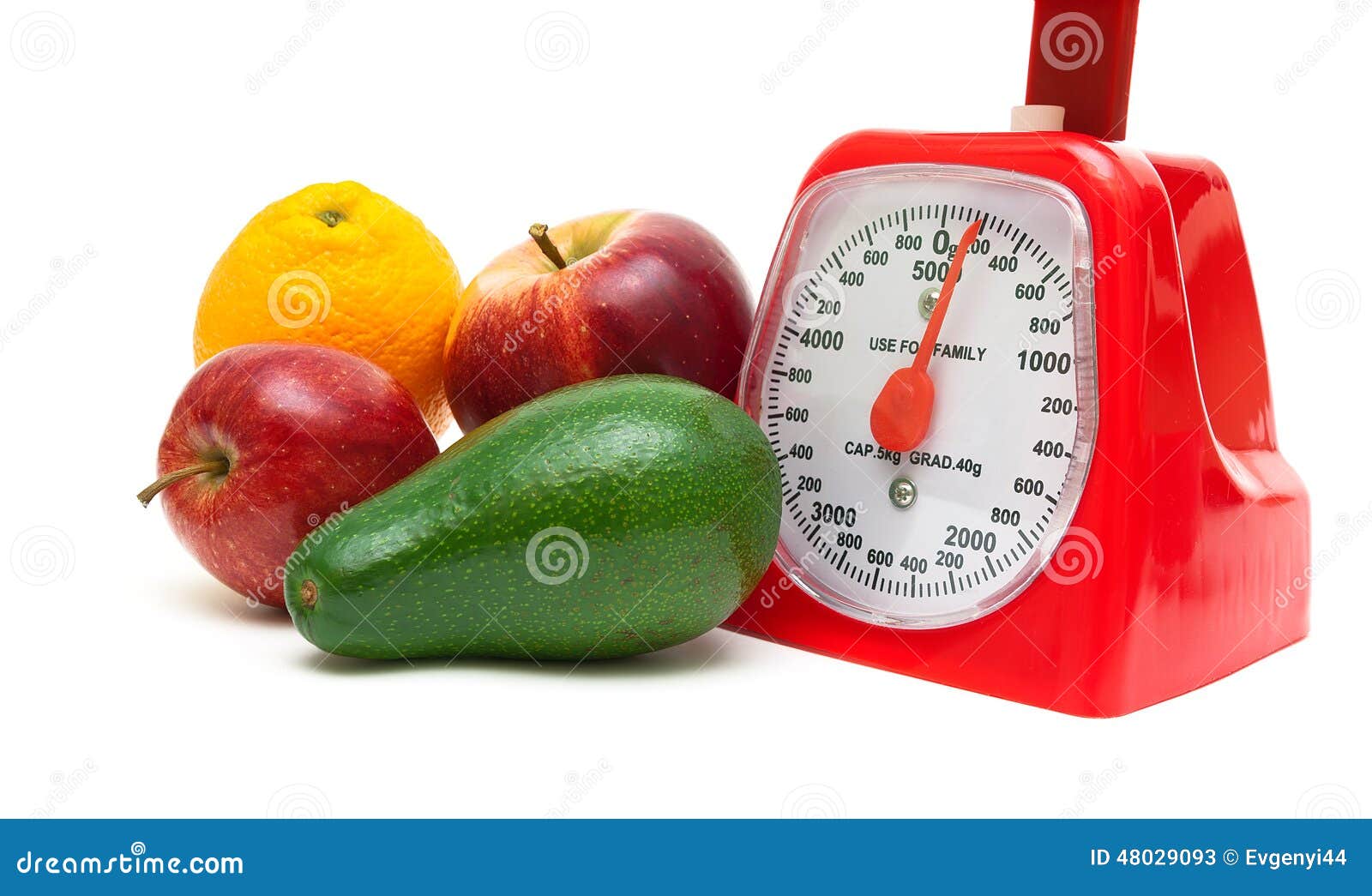 Fruit and Kitchen Scales Isolated on White Background Stock Image Image of lose, mandarin