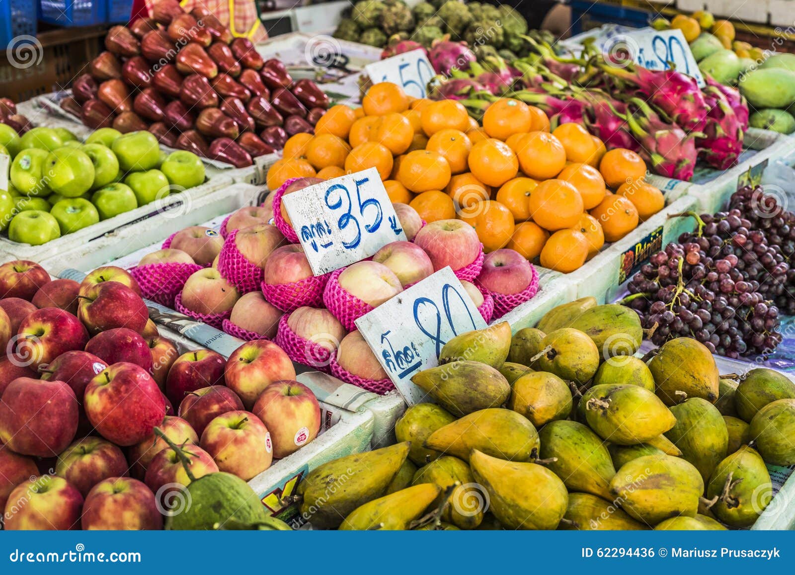 Fruit Market in Bangkok, Thailand. Editorial Photo Image of groceries