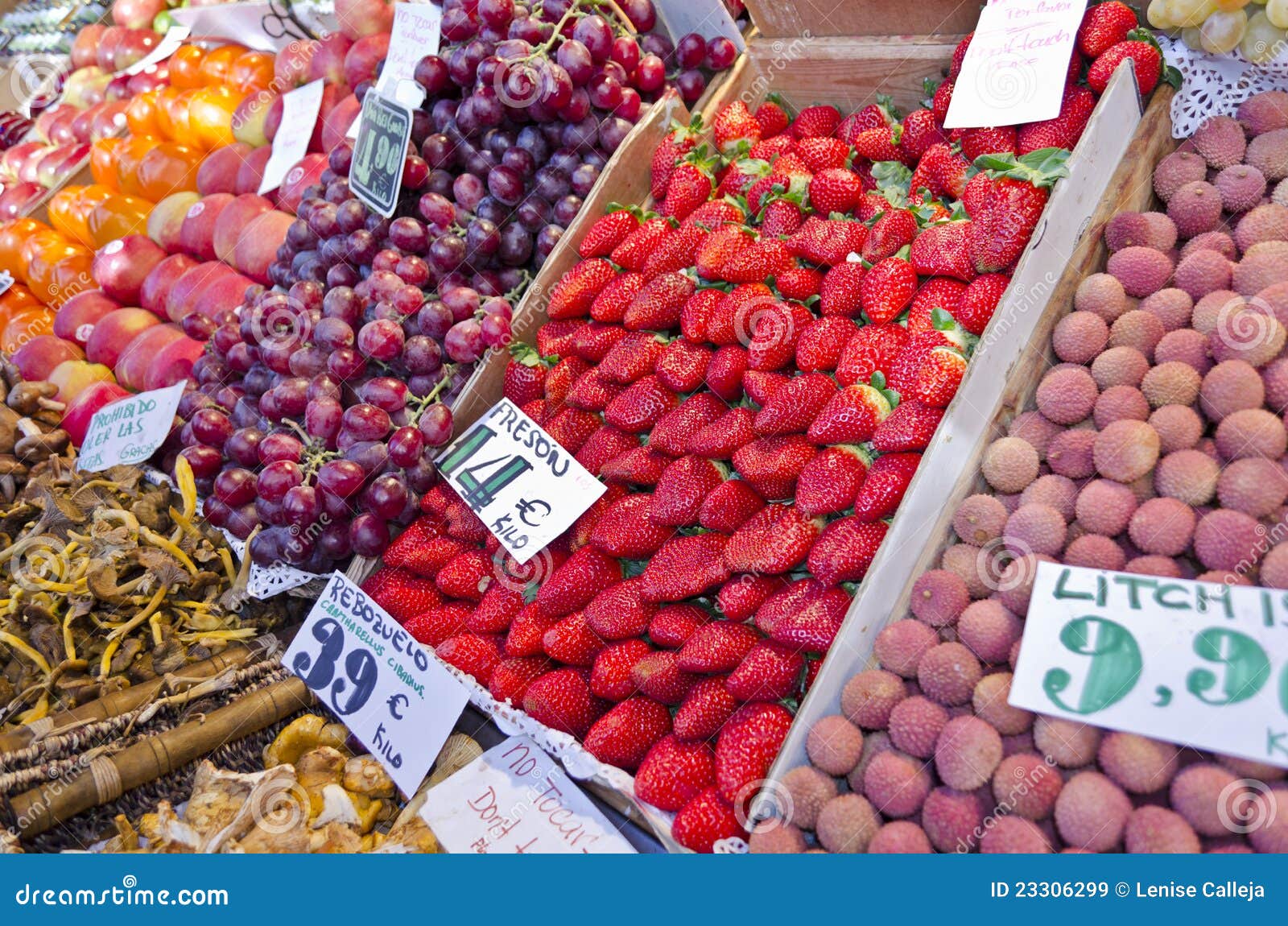 Fruit Market in Madrid Spain Stock Image Image of basket, delicious 23306299
