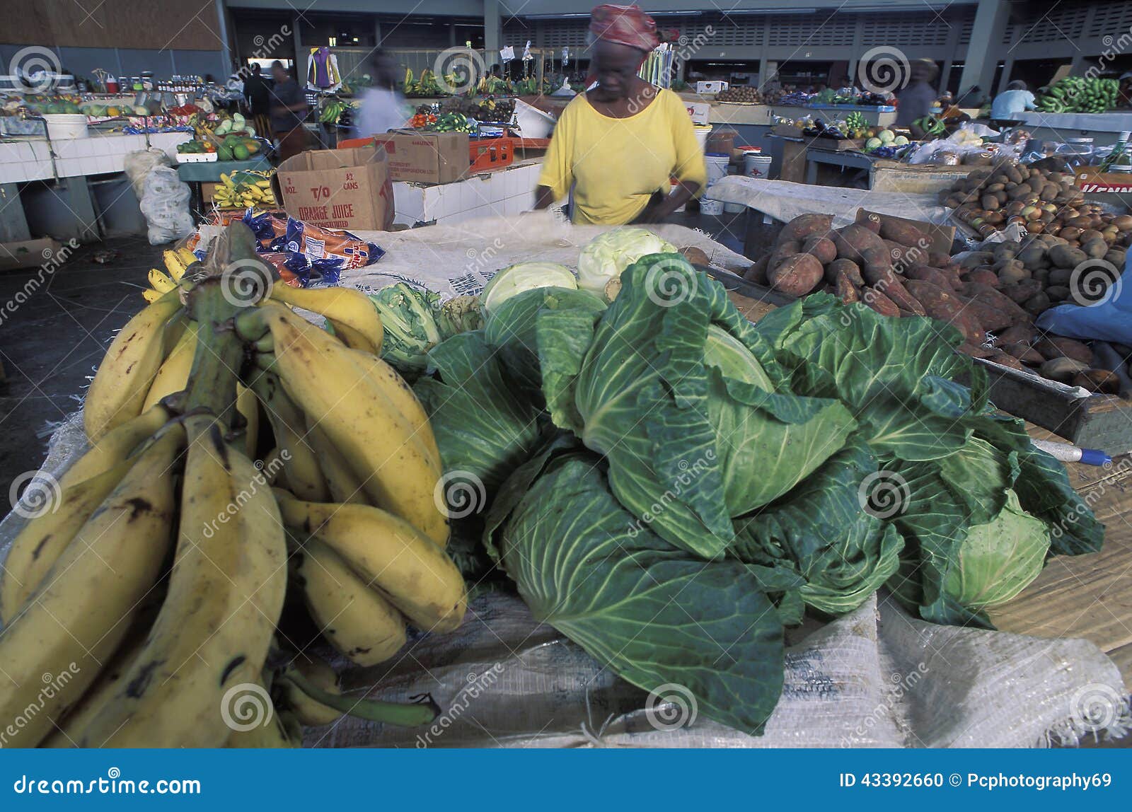 Fruit Market Tobago Editorial Image Image Of Green 43392660 8863