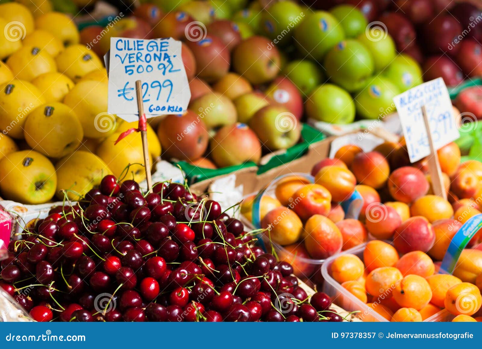 Fruit at market in Venice stock image. Image of vegetable 97378357
