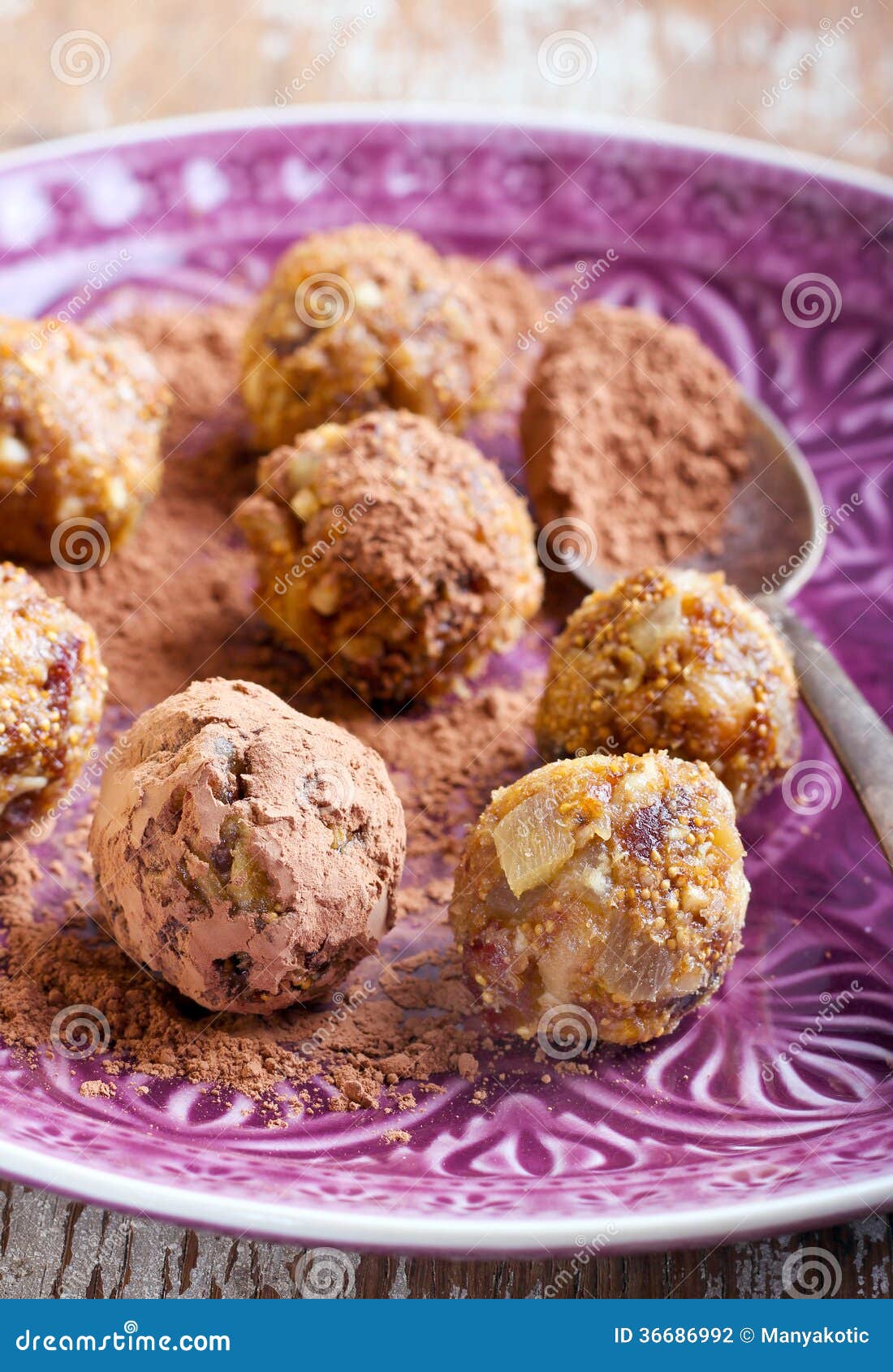Fruit and nut balls stock photo. Image of balls, dessert 36686992