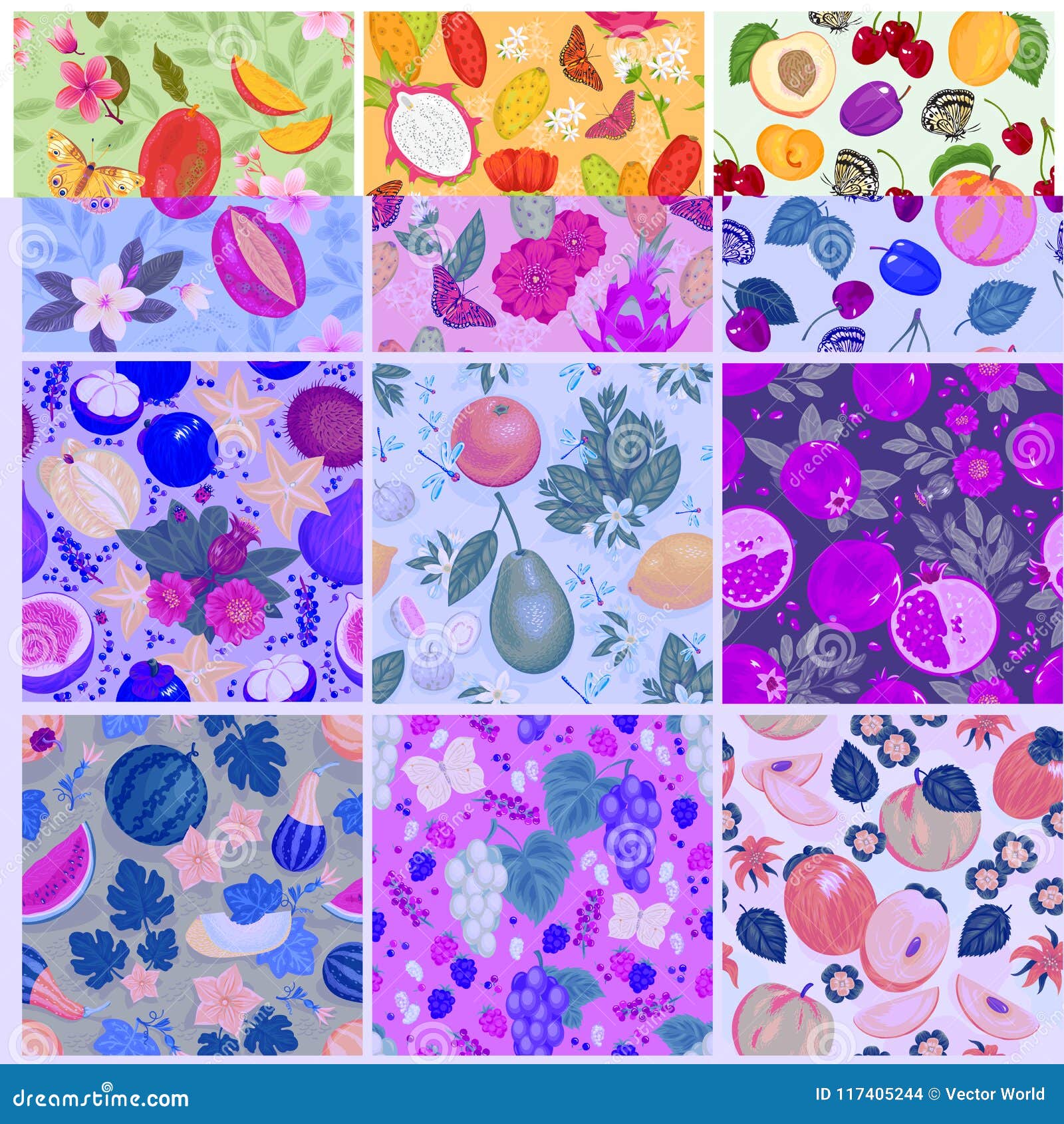 fruit pattern seamless  fruity backdrop and fruitful exotic wallpaper with fresh slices of watermelon apples and