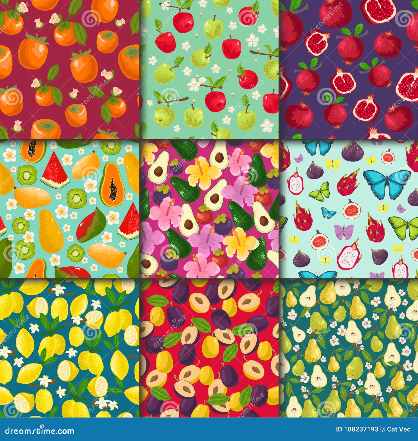 fruit pattern seamless  fruity background and fruitful exotic wallpaper with fresh slices of watermelon lemon