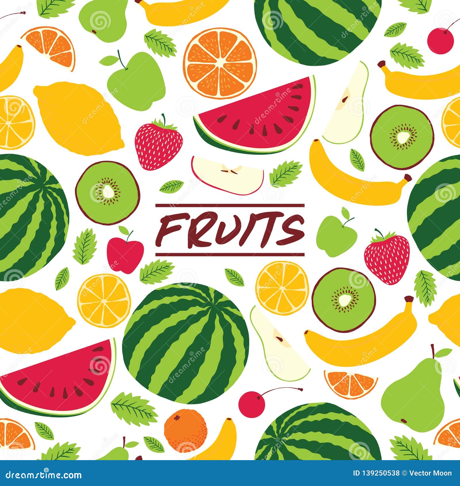 fruit pattern seamless  fruity background and fruitful exotic wallpaper with fresh slices of watermelon orange