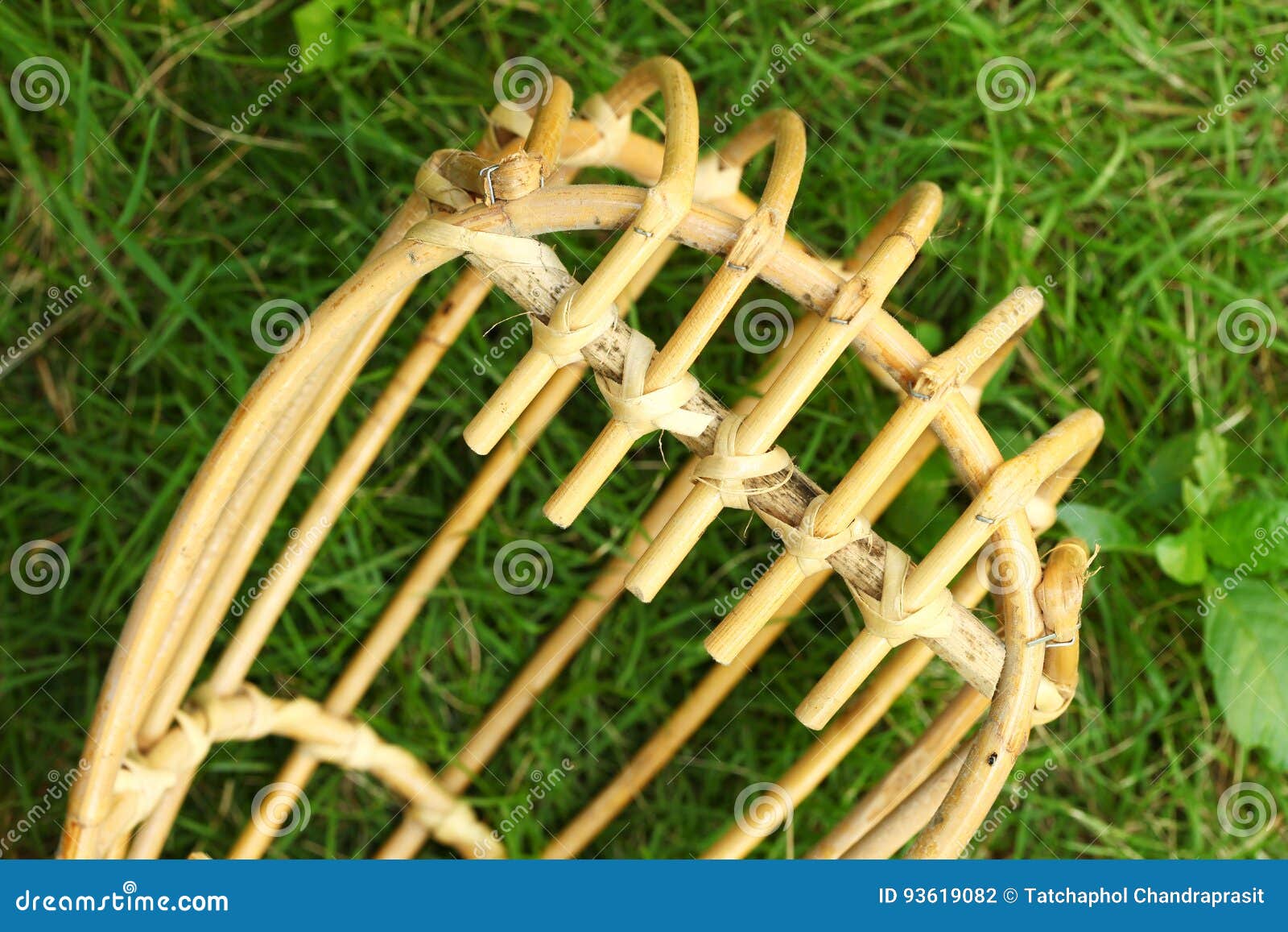 Fruit Picker Made from Rattan. Stock Photo Image of rattan, collect