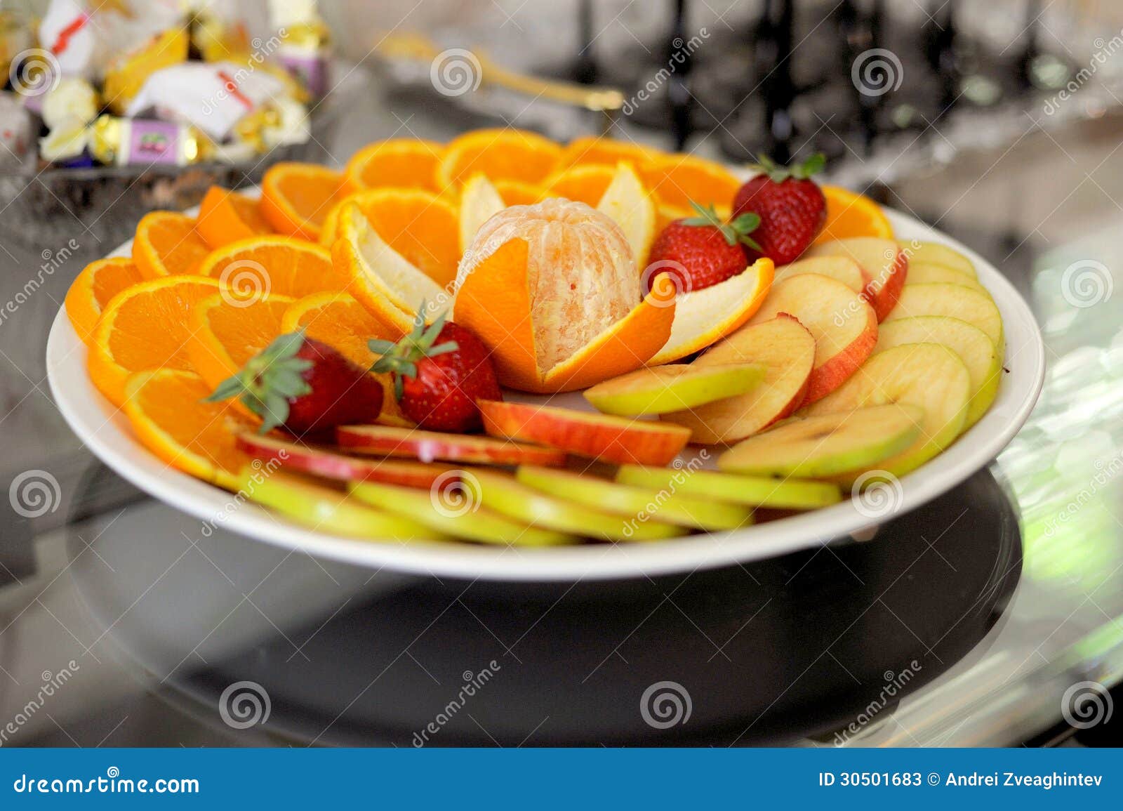 Fruit Plate stock image. Image of center, dining, event 30501683