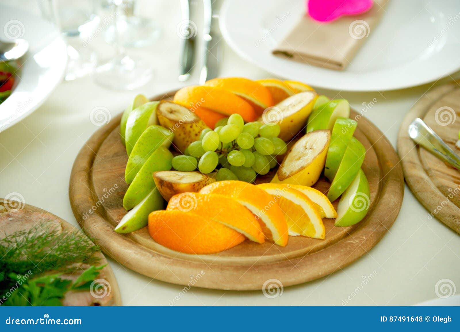Fruit on the Plate in Restaurant Stock Photo Image of ripe, meal