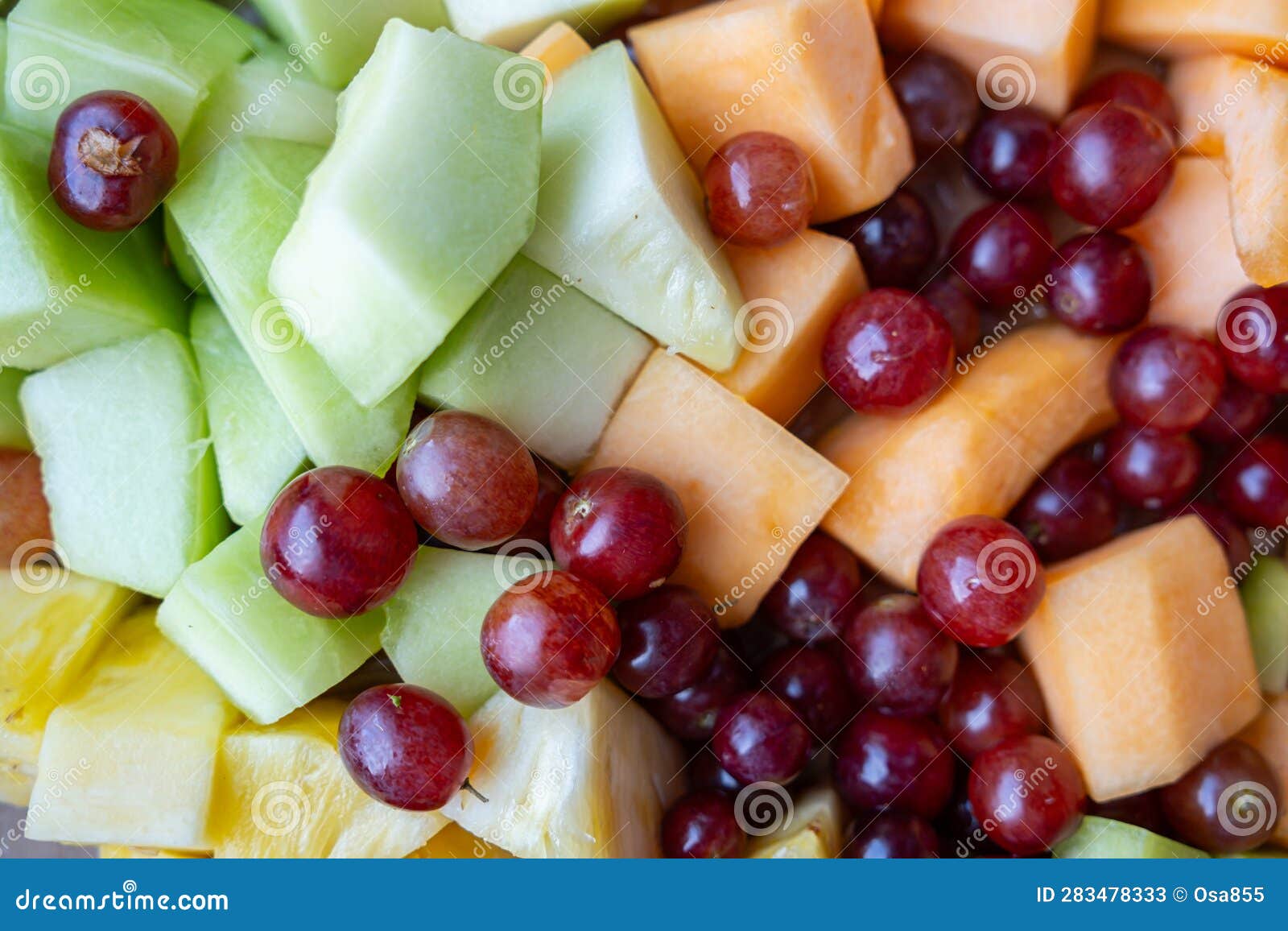 Fruit Platter Served with Fresh Organic Fruits Stock Image Image of