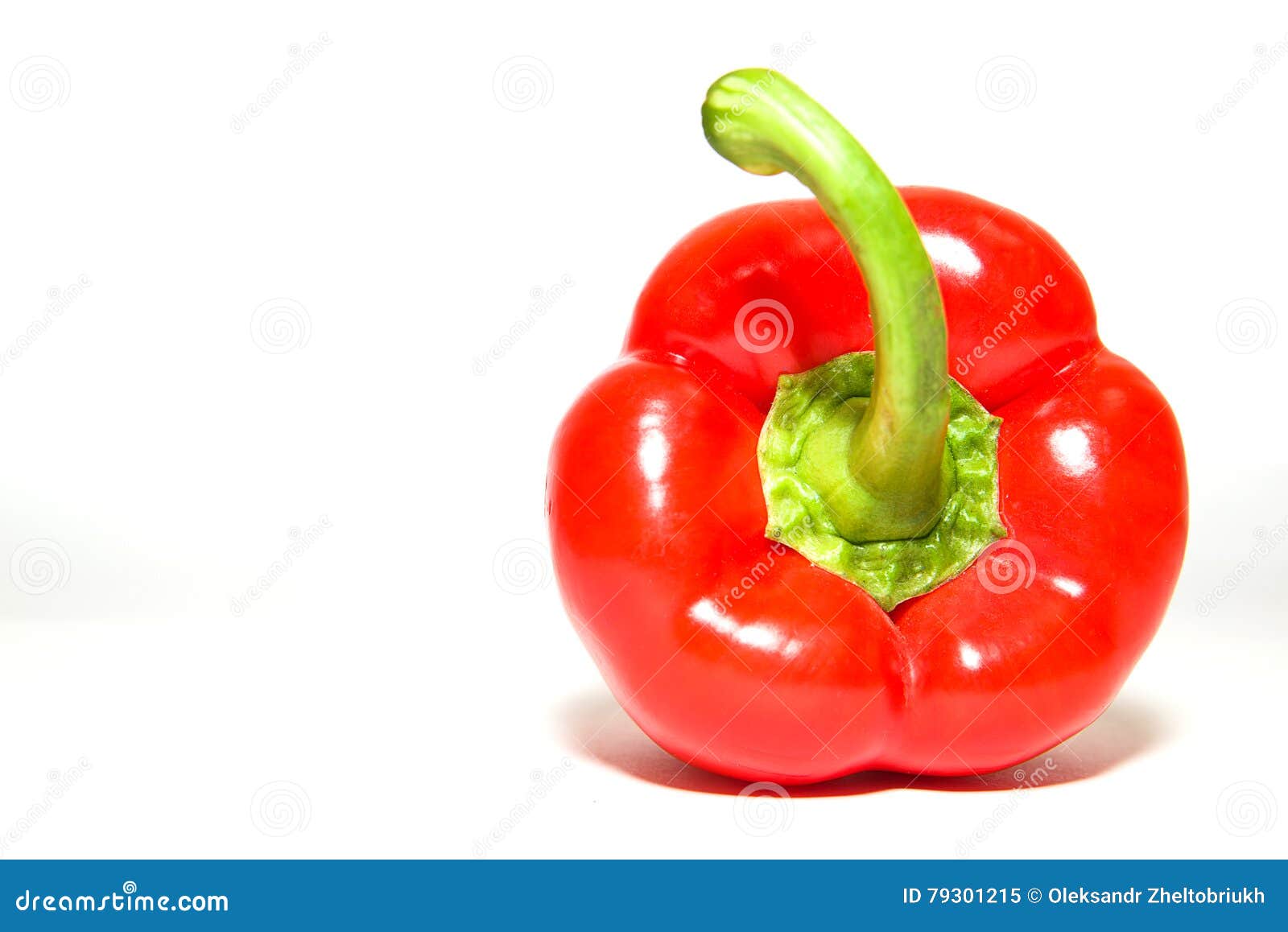The Fruit of Red Paprika Pepper on White Stock Image Image of vitamin
