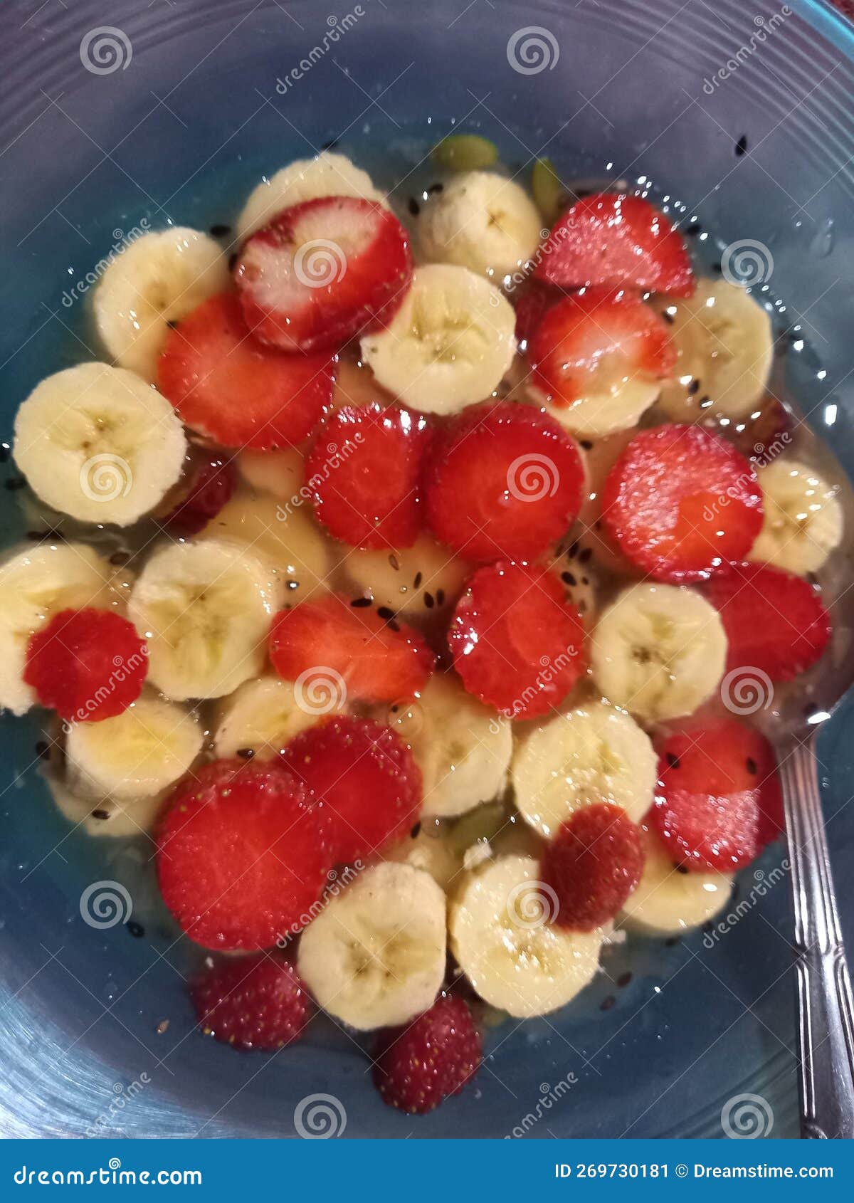 Fruit Salad for Diet Menu in the Morning Stock Image Image of icing