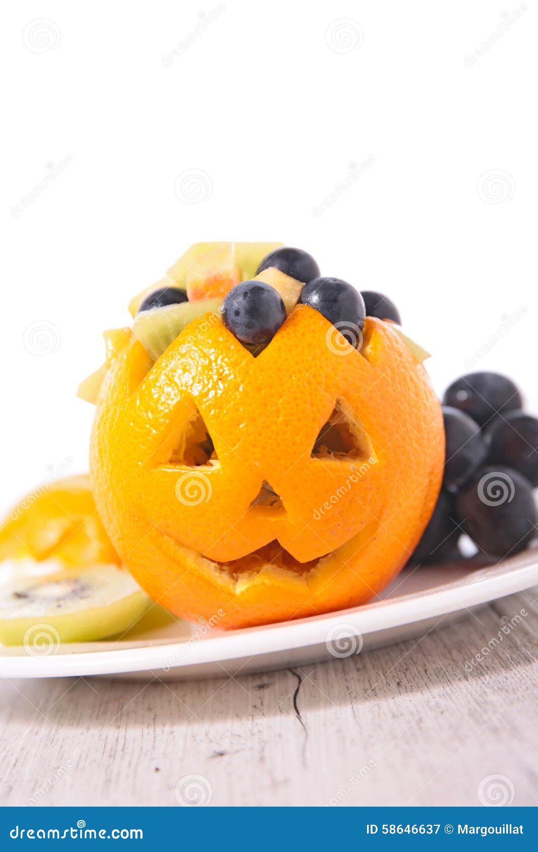 Fruit salad for halloween stock image. Image of fresh - 58646637