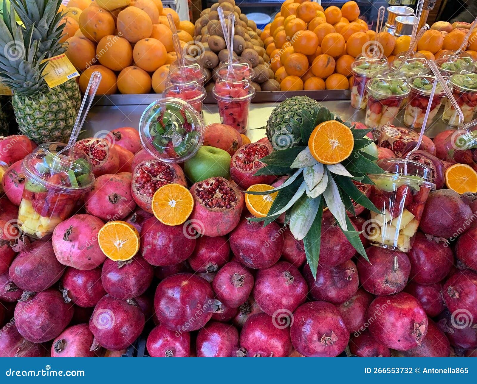 Fruit and fruit salad stock photo. Image of chopped 266553732