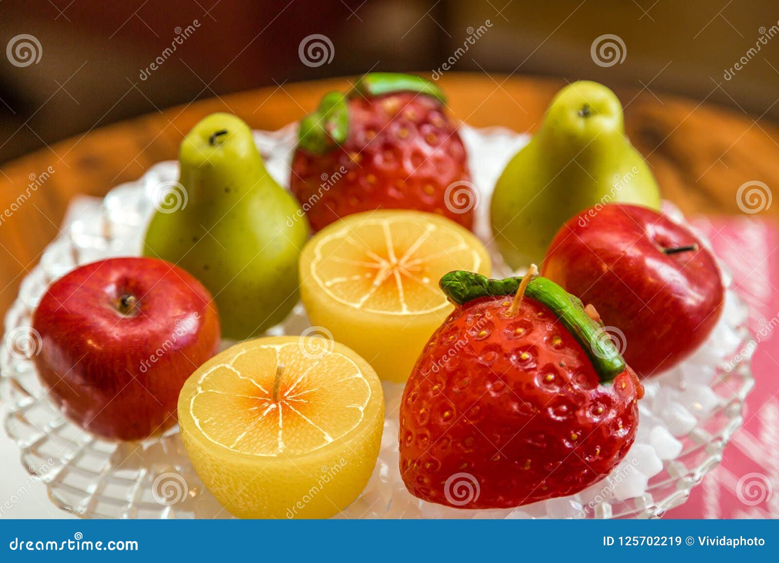 Fruit shaped candles stock image. Image of shaped, fruit 125702219
