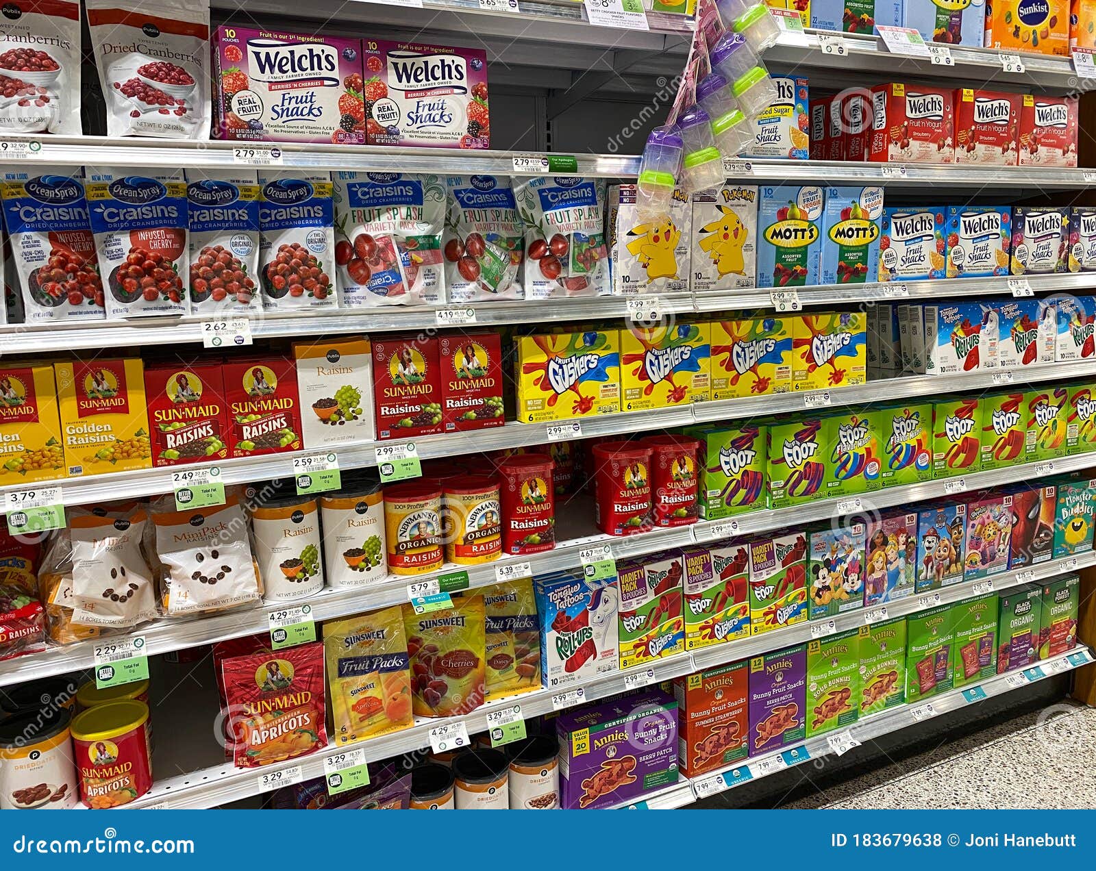 The Fruit Snack Aisle Of A Publix Grocery Store Editorial Stock Photo the-fruit-snack-aisle-of-a-publix-grocery-store-editorial-stock-photo