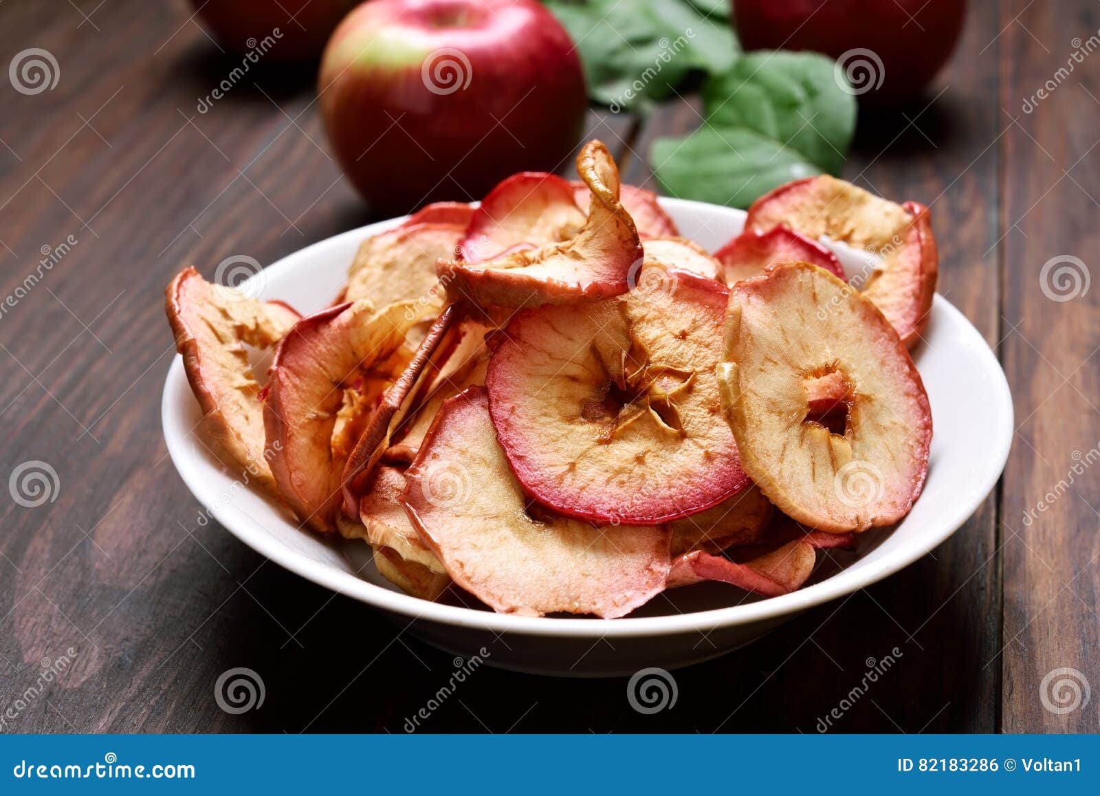 Fruit Snack Dehydrated Apple Chips Stock Photo Image of fresh, chips