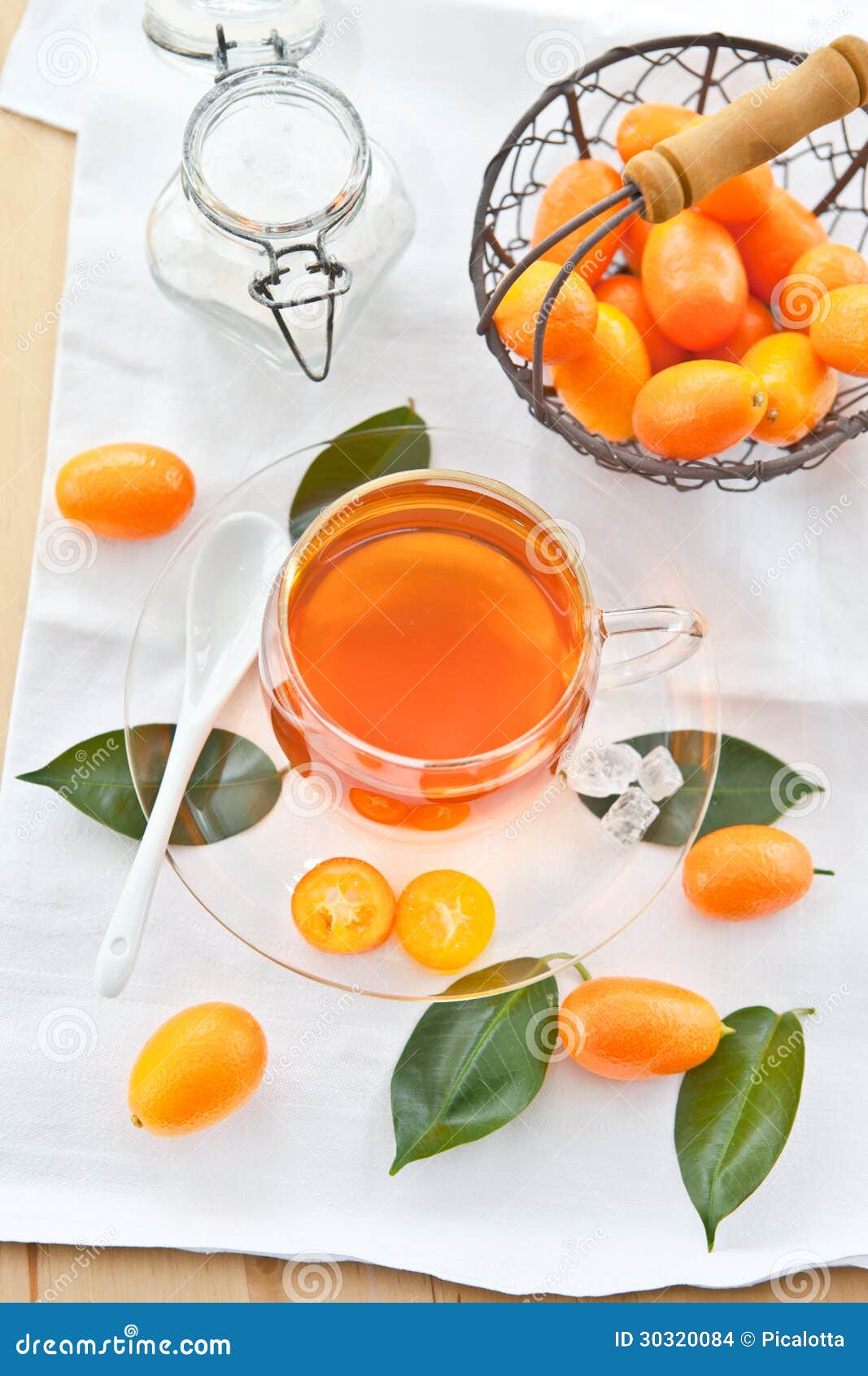 Fruit tea with kumquats stock photo. Image of ripe, sweet 30320084