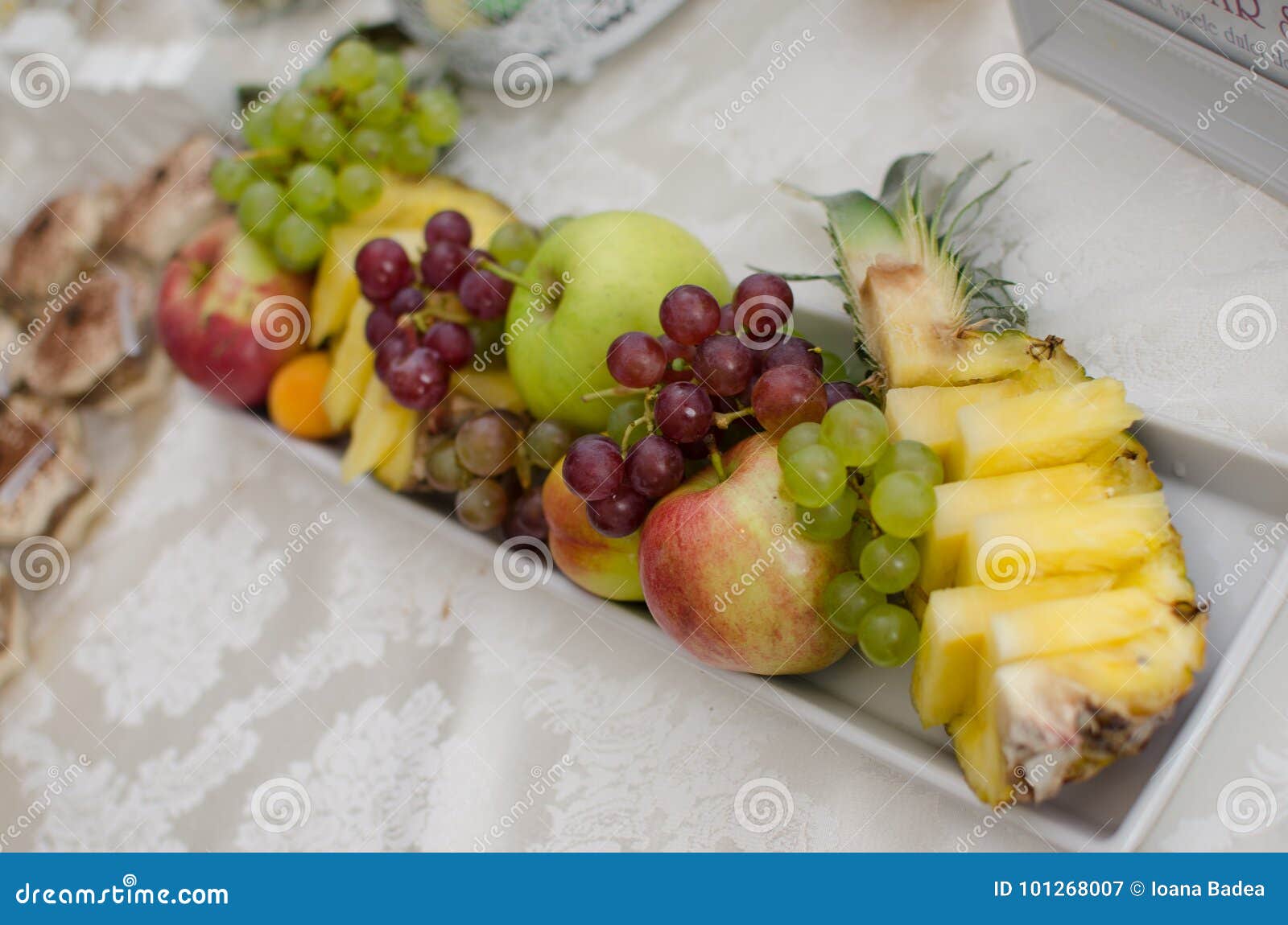Fruit tray stock image. Image of grapes, nutrition, catering 101268007