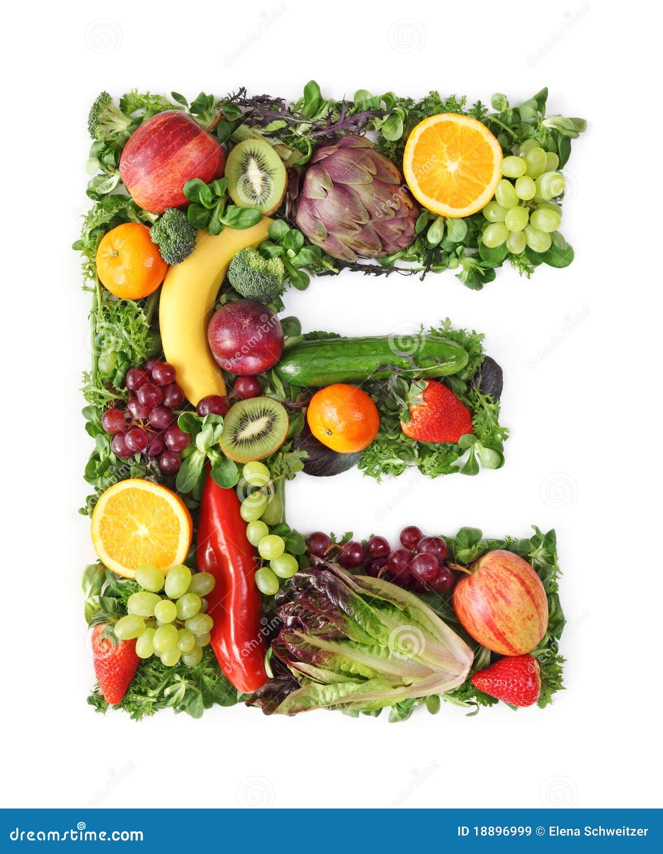 fruit and vegetable alphabet