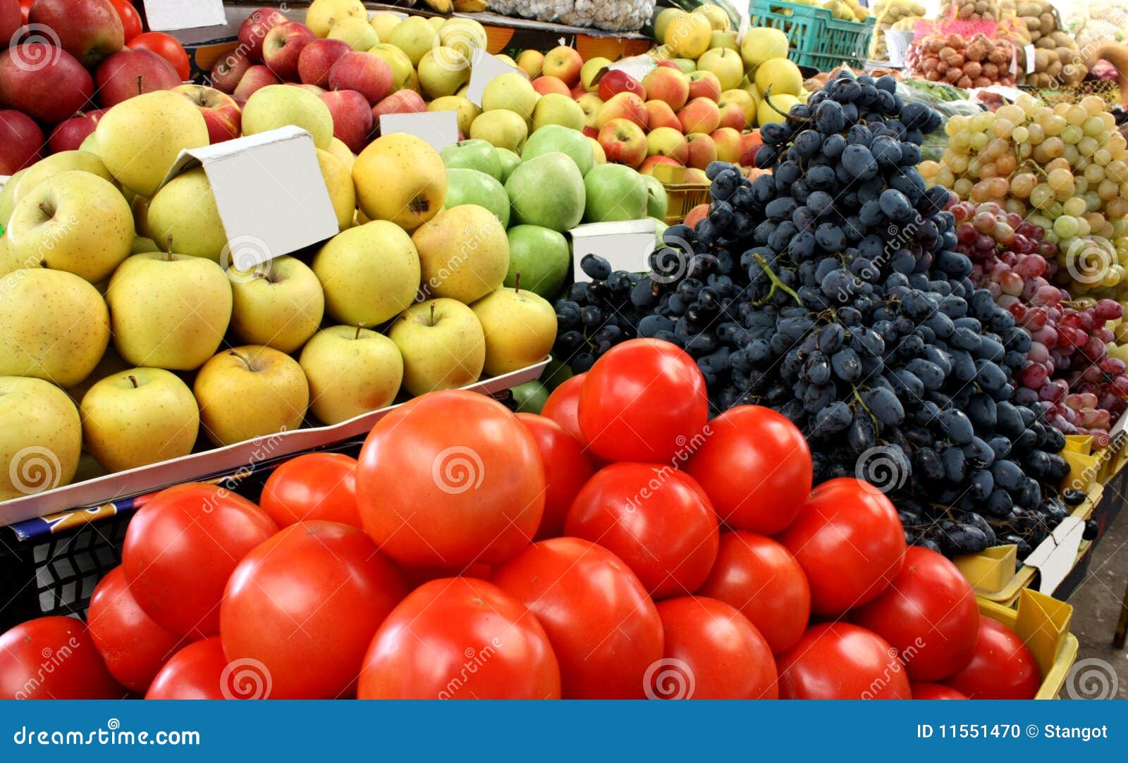 Fruit and vegetable market stock photo. Image of color 11551470