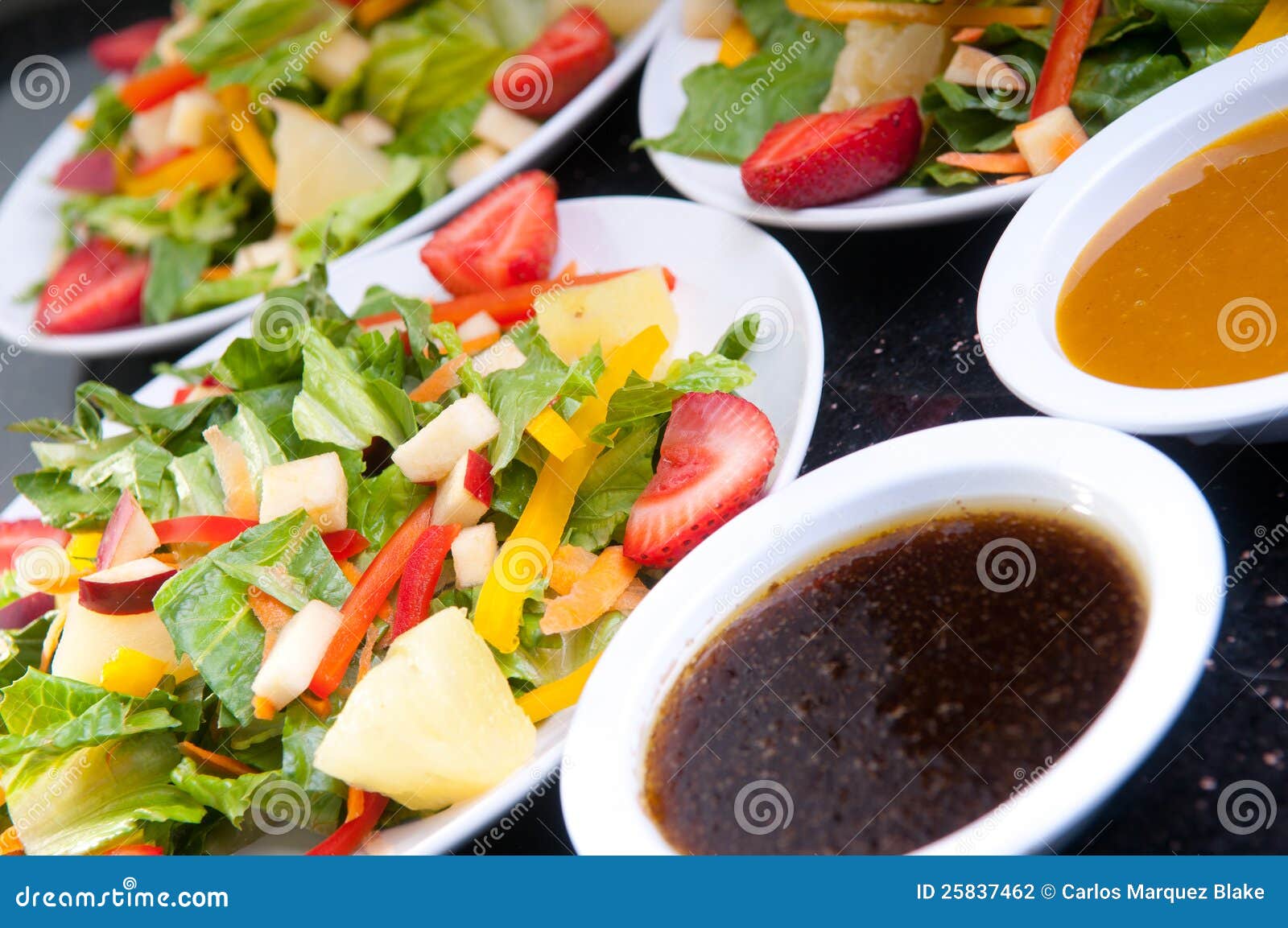 fruit and vegetable salads