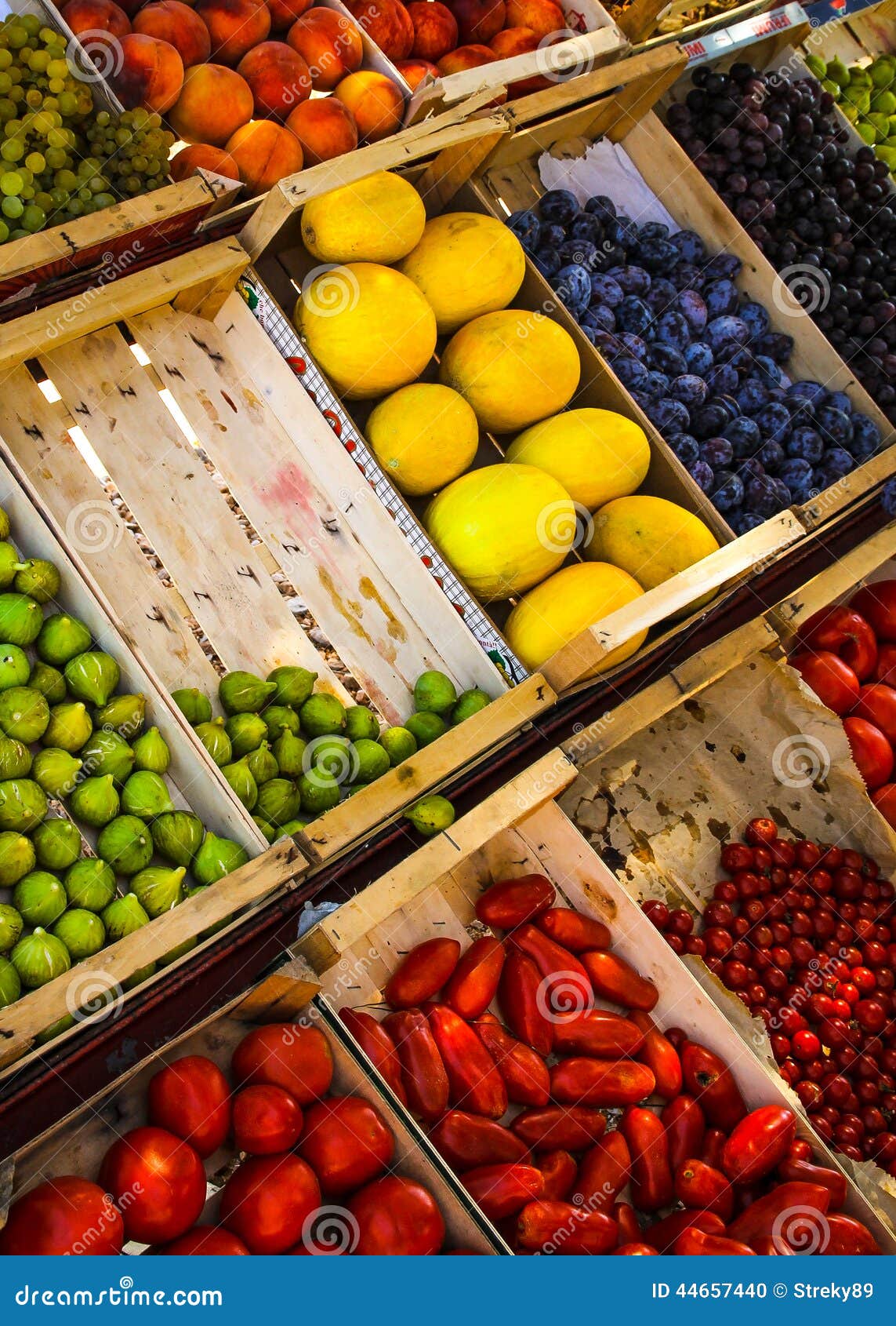 Fruit and vegetable shop stock photo. Image of market 44657440