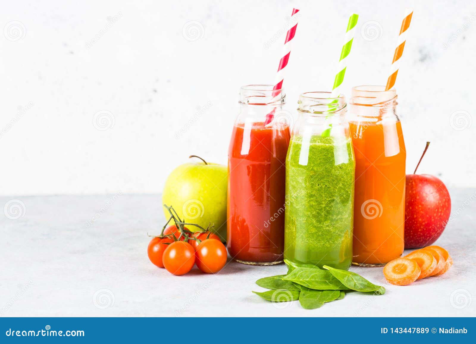 Fruit and Vegetable Smoothie Drink. Stock Image Image of spinach