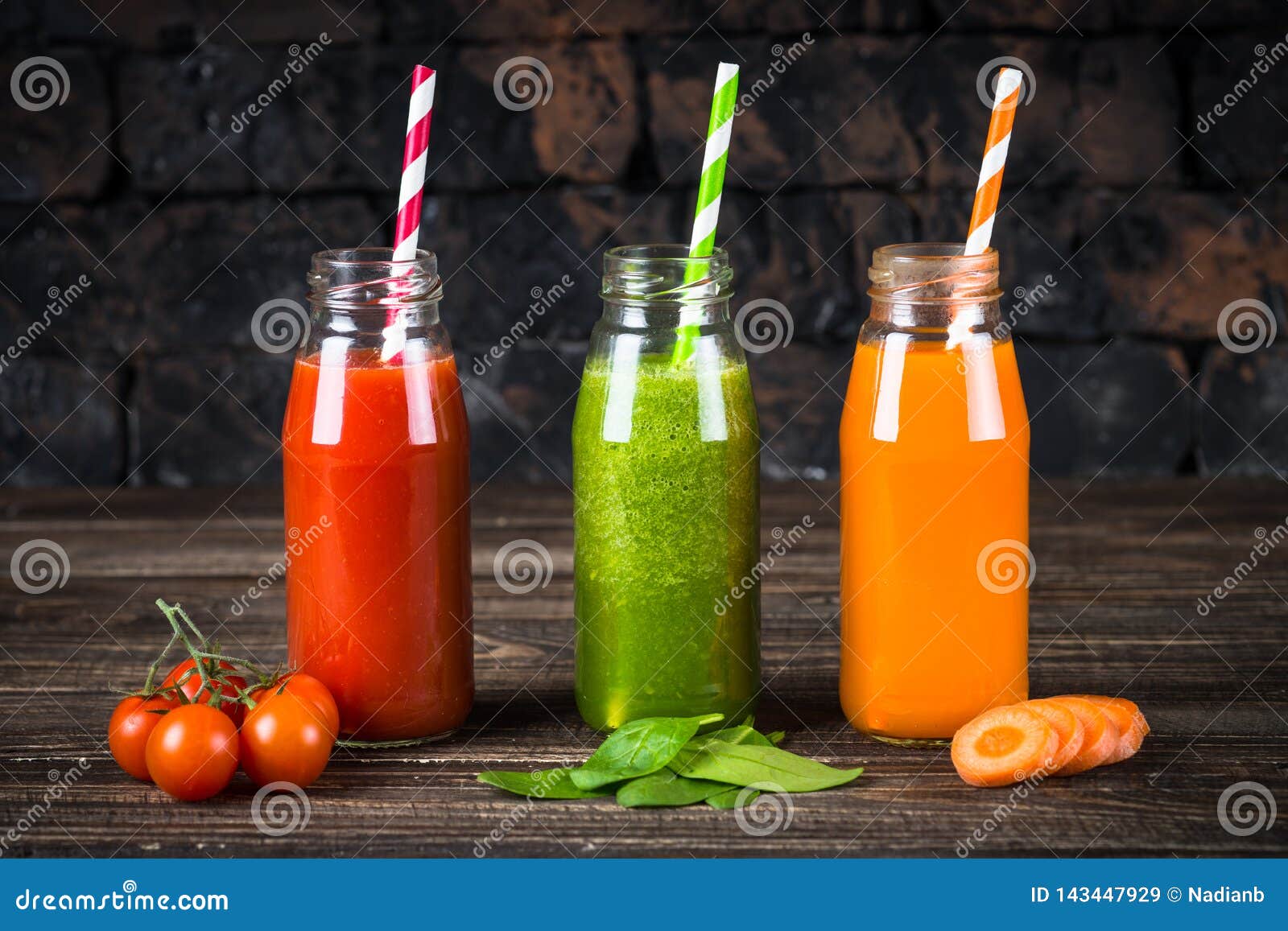 Fruit and Vegetable Smoothie Drink. Stock Image Image of carrot, food