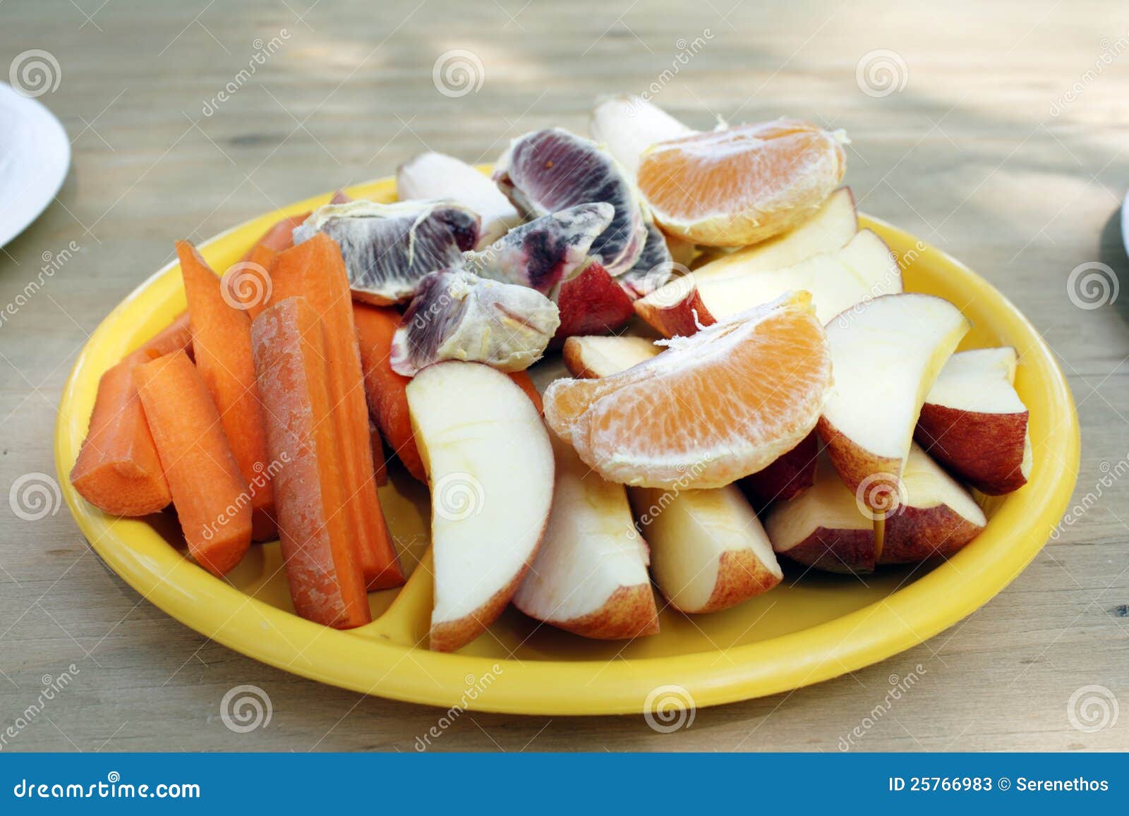 Fruit and Vegetable Snack Plate Stock Image Image of carrot, oranges