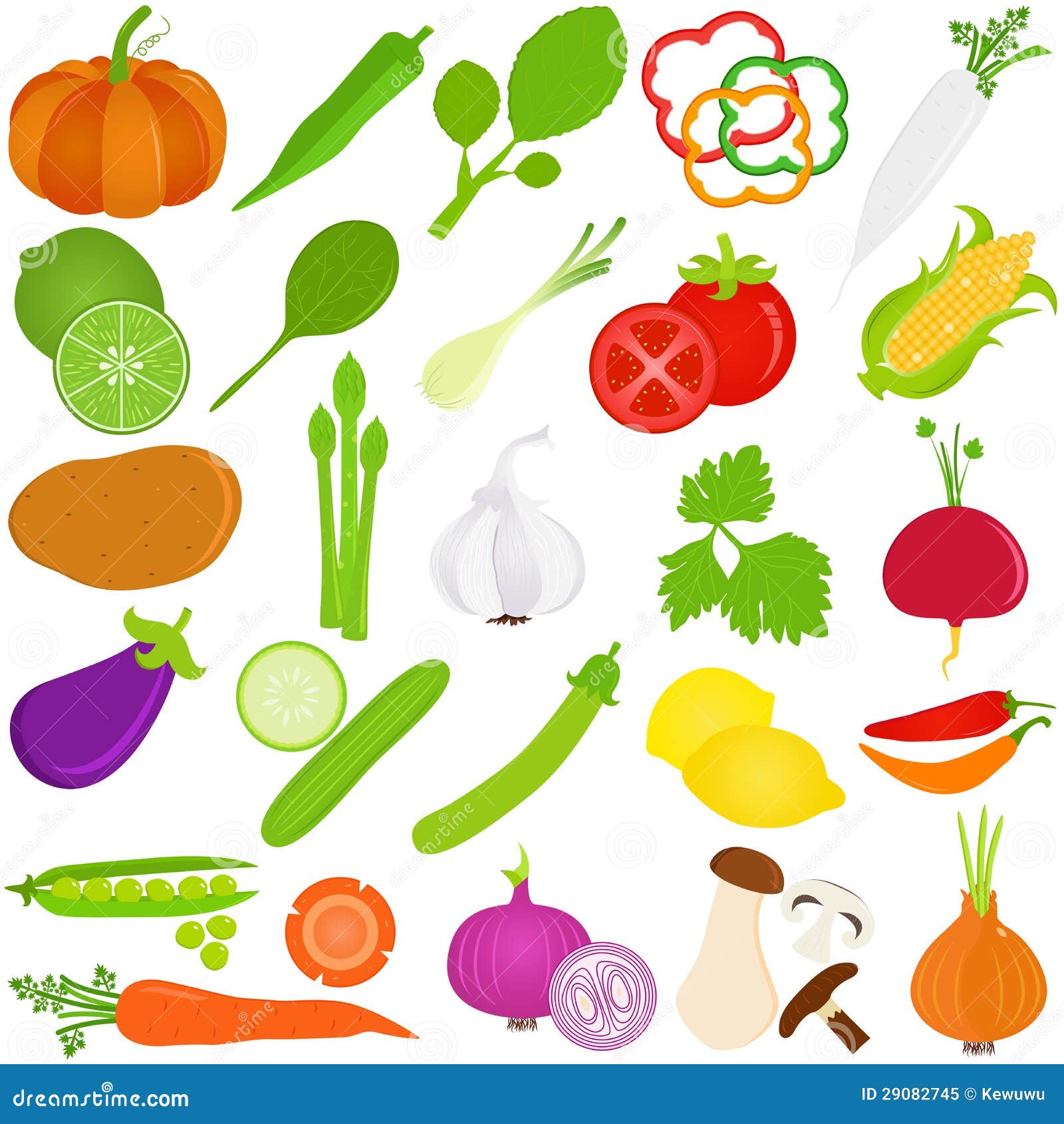 Fruit and vegetables stock illustration. Illustration of kale - 29082745