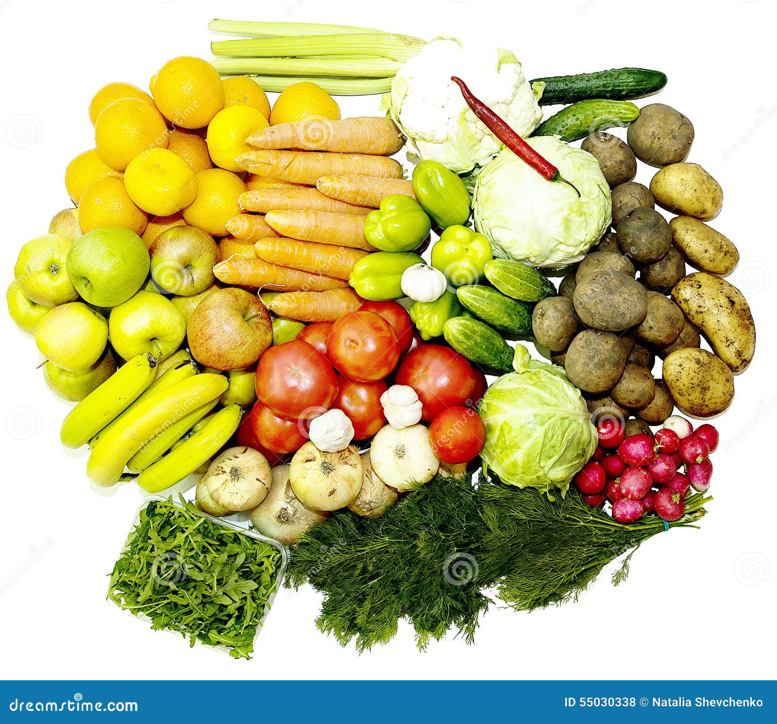 Fruit Vegetables Vitamins for Health and Mood Stock Photo Image of cauliflower, mood 55030338