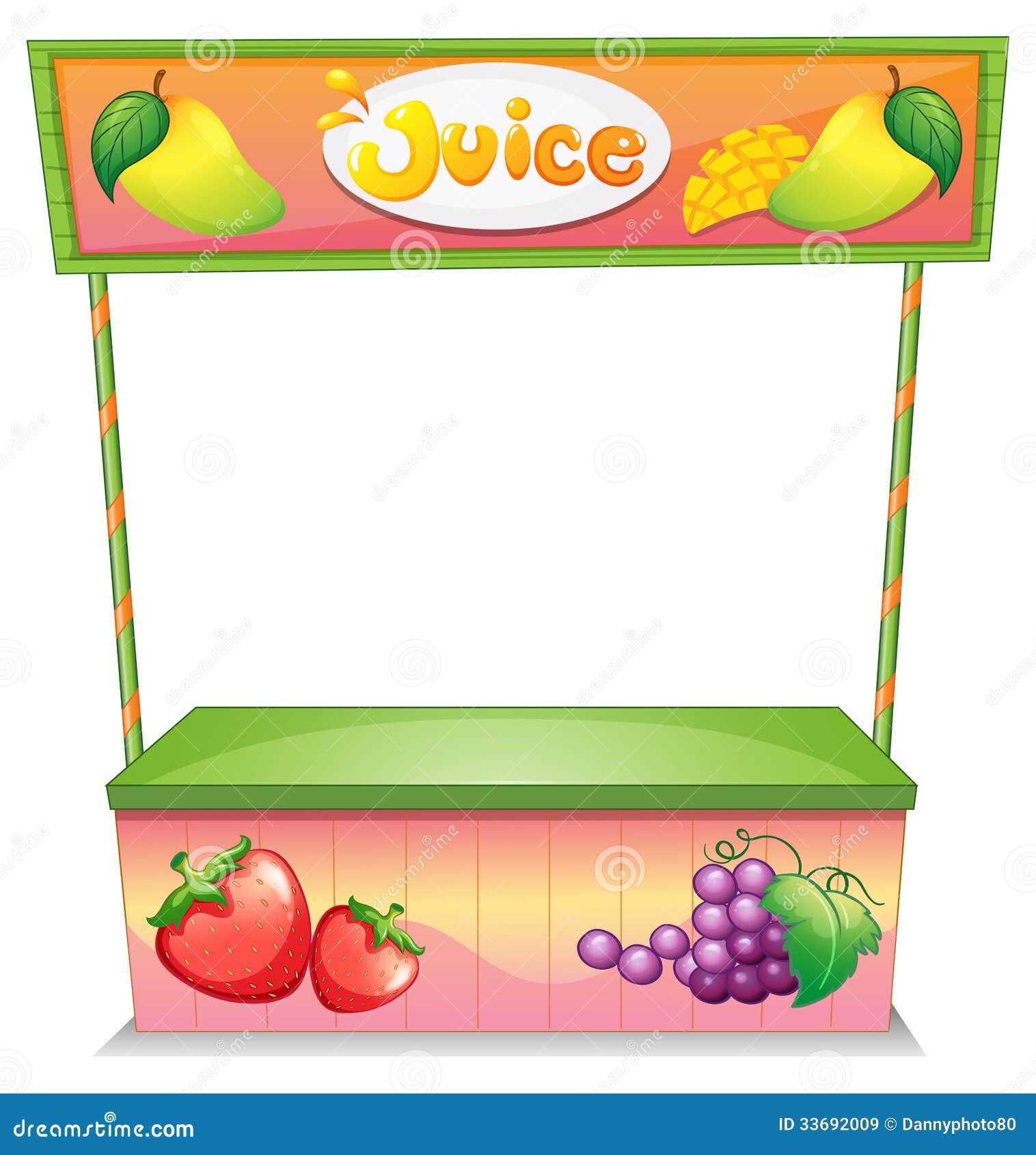A fruit vendor stall stock vector. Illustration of stand 33692009