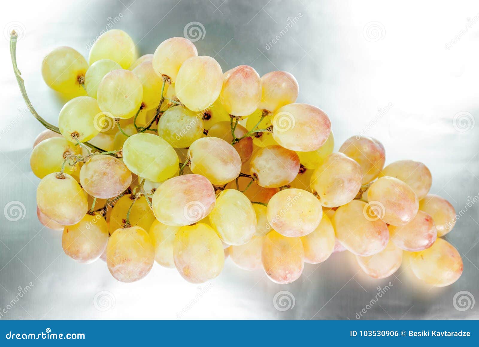 Grapes on Abstract Background Stock Photo Image of white, water