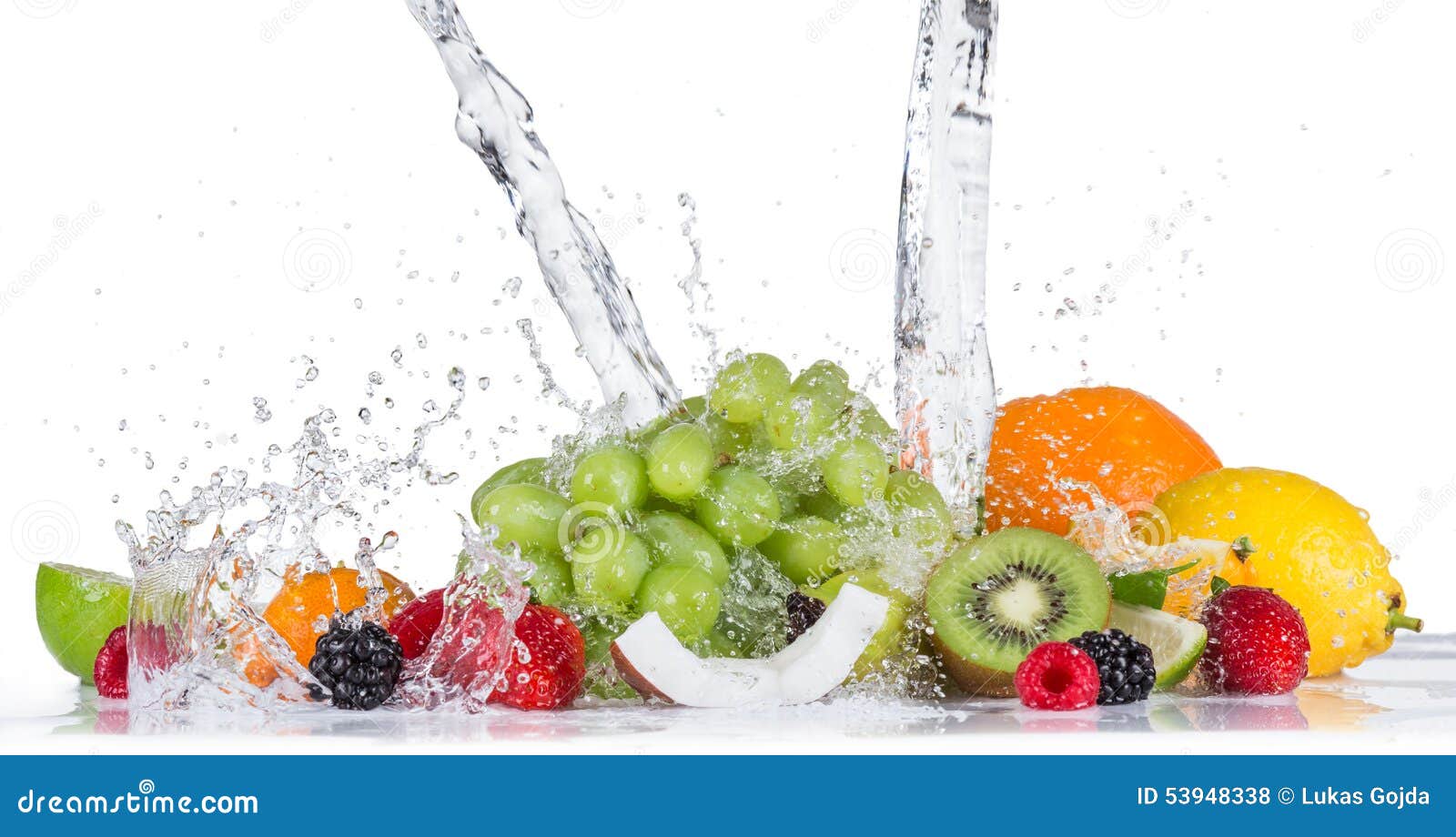 Fruit with water splash stock photo. Image of lime, color 53948338