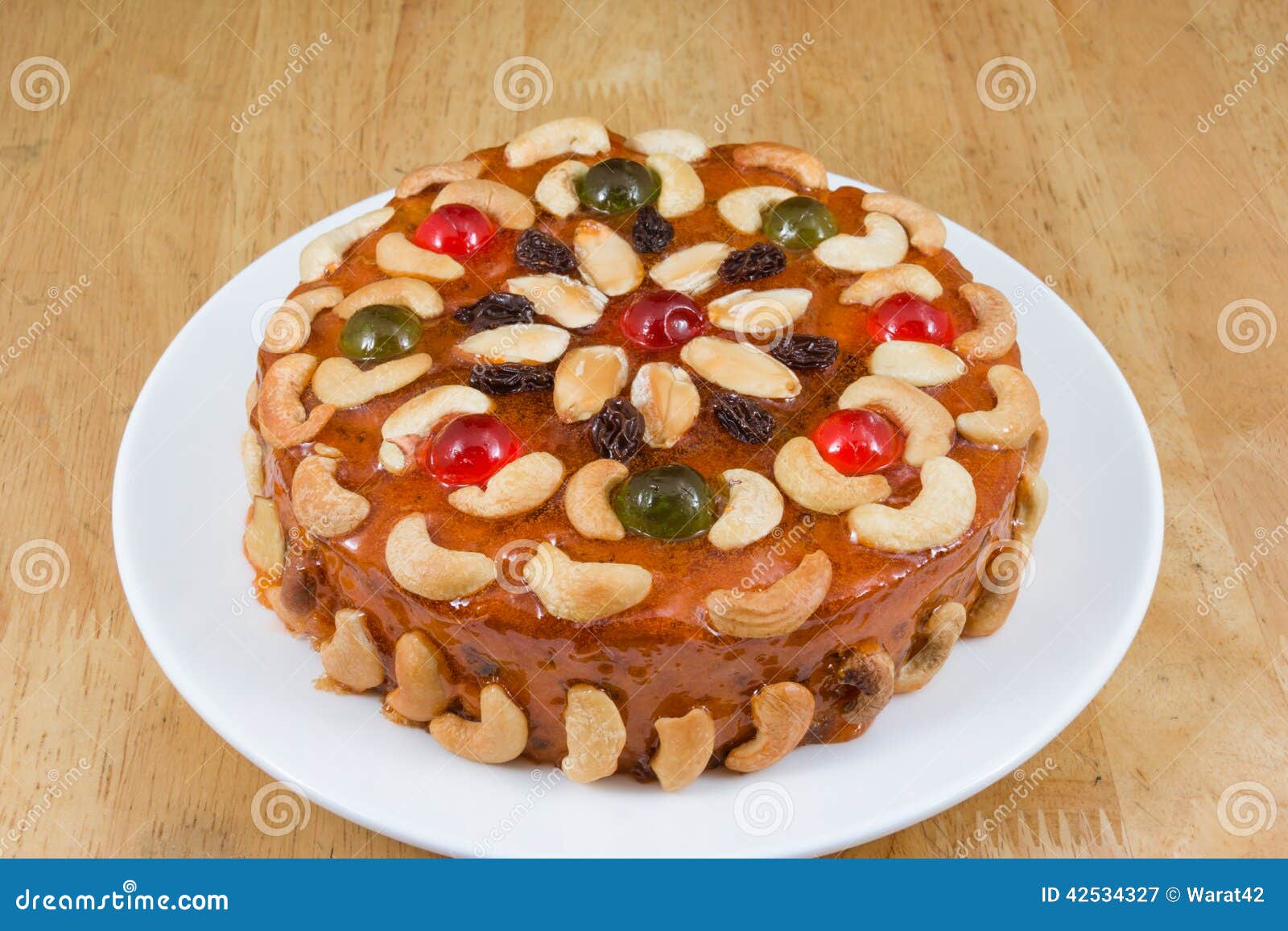 Fruits Cake with Mix Nut and Dried Fruit Stock Image Image of cashew