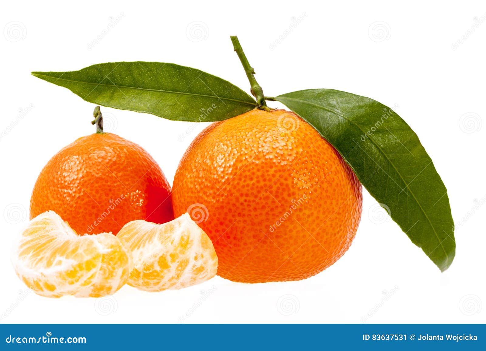 Fruits of Clementine Isolated on White Background Stock Image Image