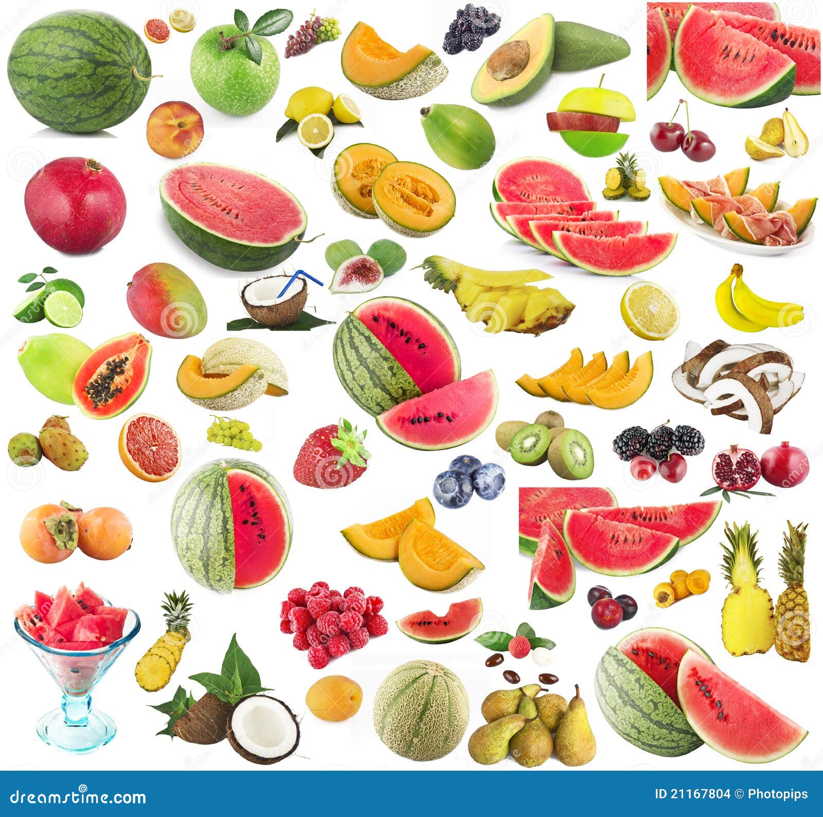 Fruits Collage Stock Images Image 21167804