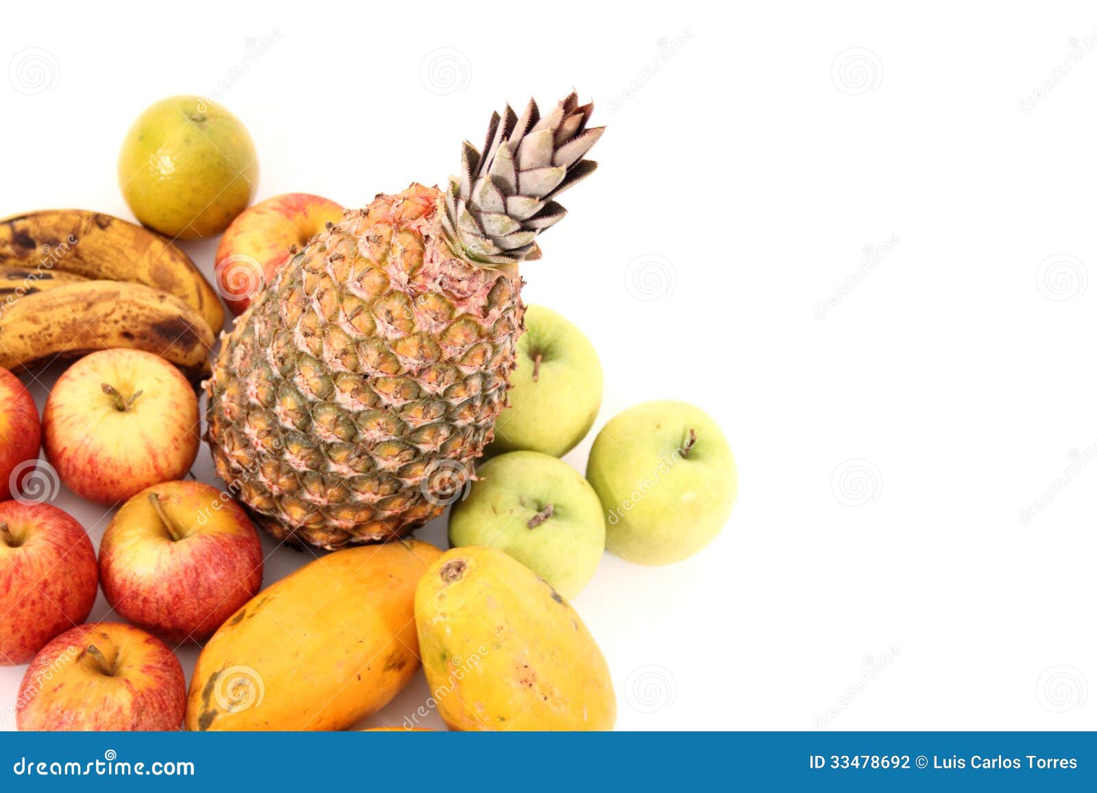 Fruits on corner stock photo. Image of pineapple, banana 33478692