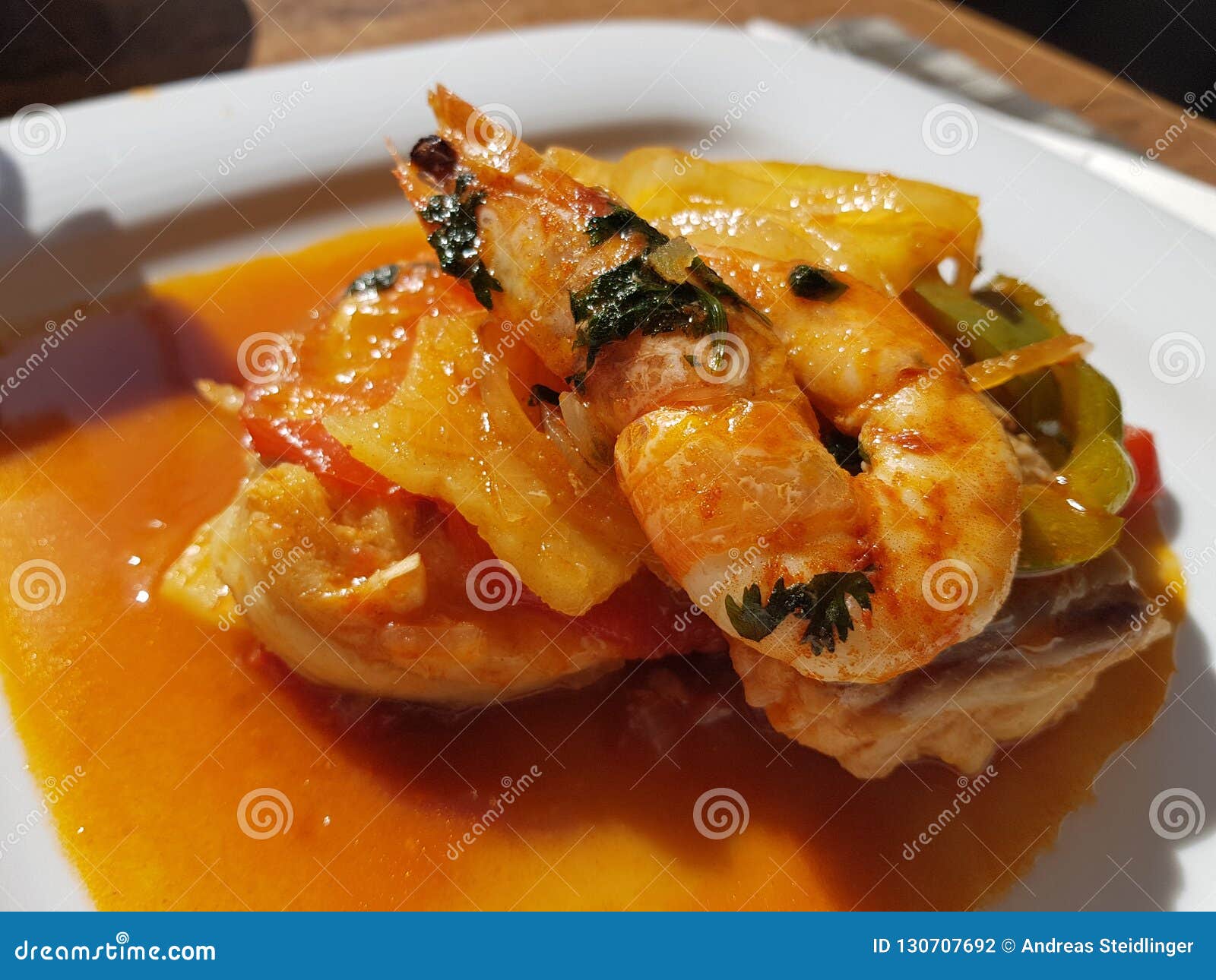 Fruits De Mer Portugais De Cataplana Photo stock Image du appelé