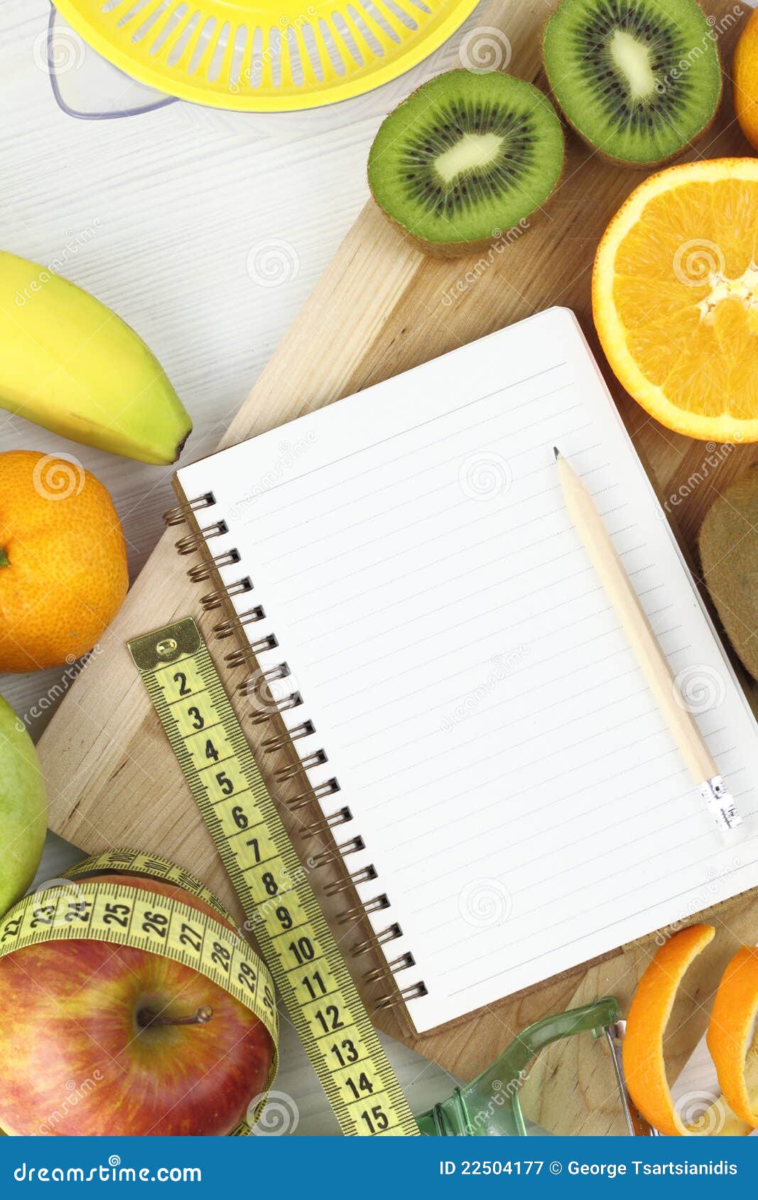 Fruits and diet stock image. Image of measure, note, diet 22504177