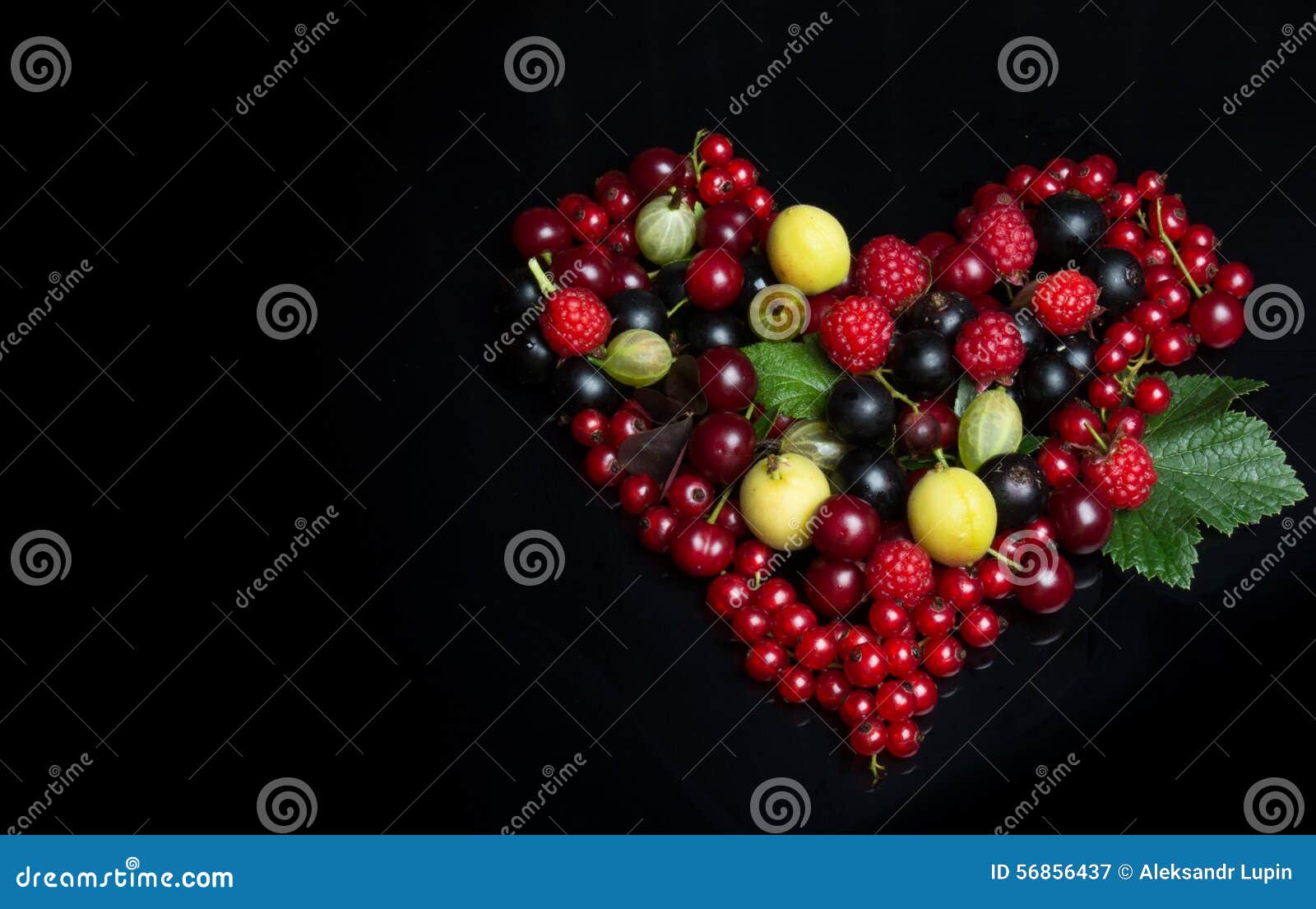 Fruits in the Form of a Heart Symbol Stock Image Image of food, isolated 56856437