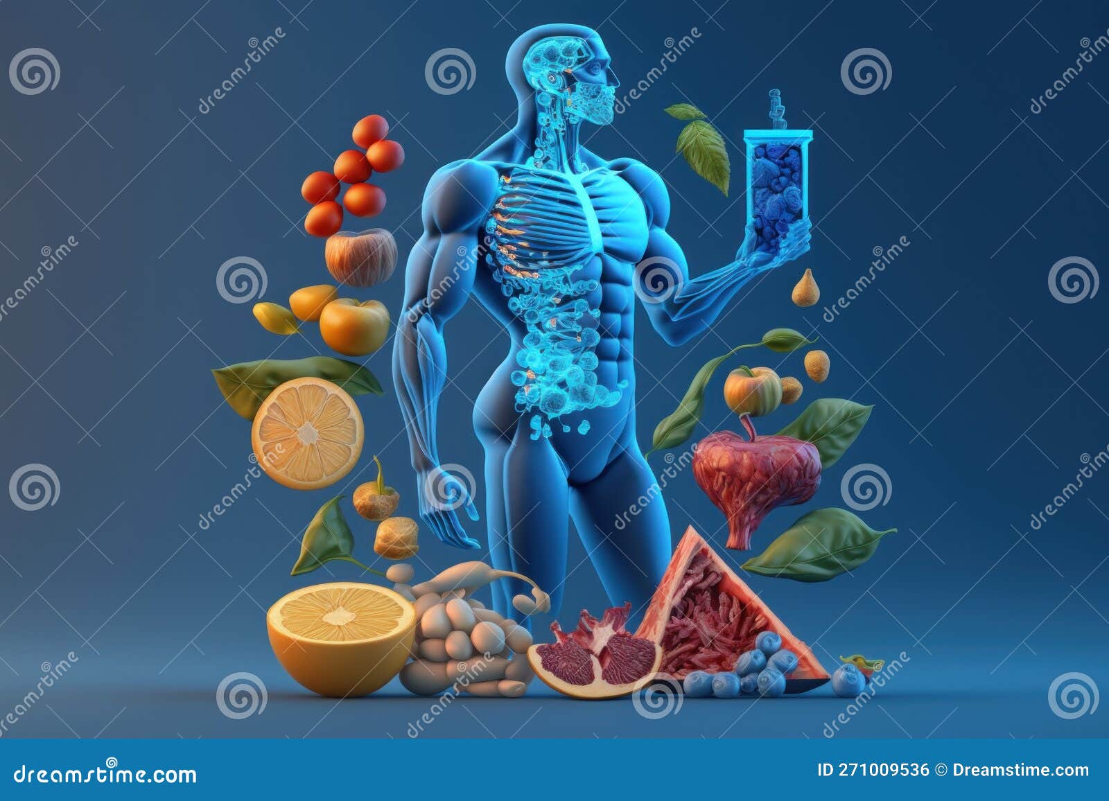 Fruits Forming a Human Body Metabolism and Nutrition, Eating Diet