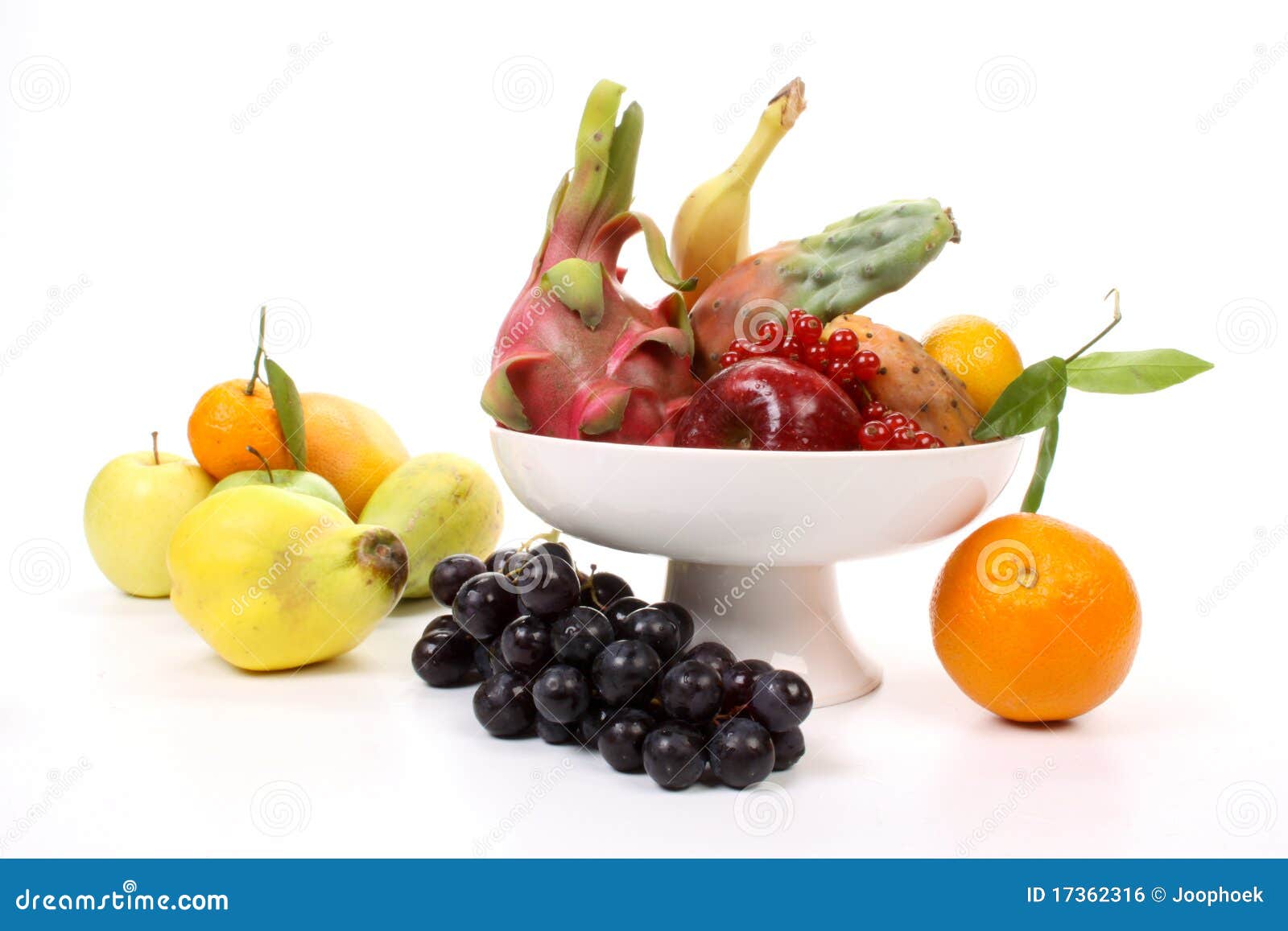 Fruits on a fruitdish stock photo. Image of oranges 17362316
