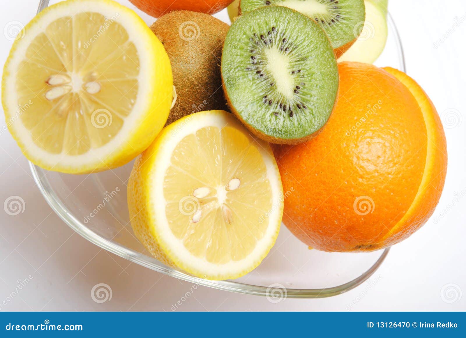Fruits in glass vase stock photo. Image of sweet, vase 13126470